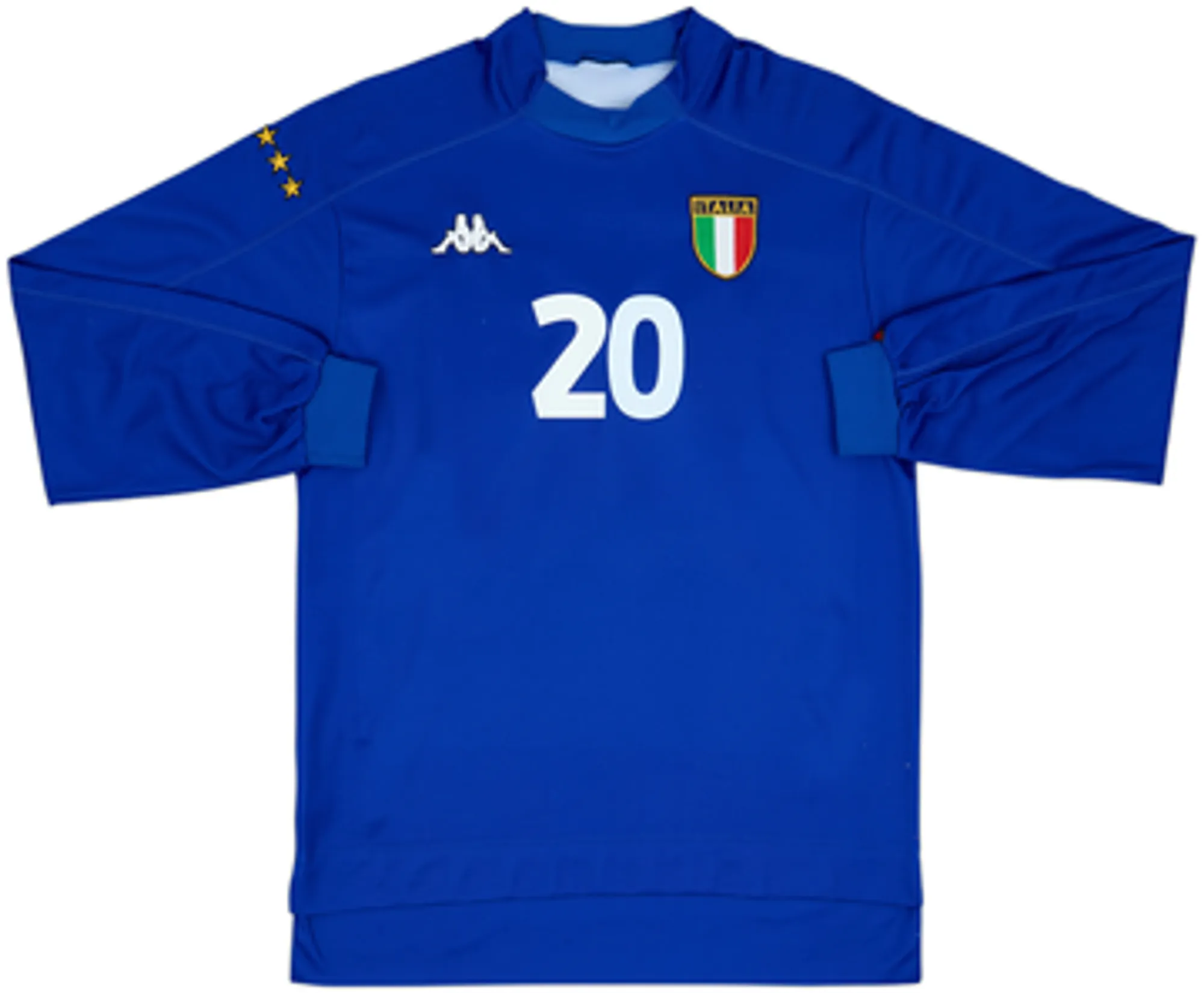 1998-99 Italy Player Issue Home L/S Shirt Totti #20 - 7/10 - (M)