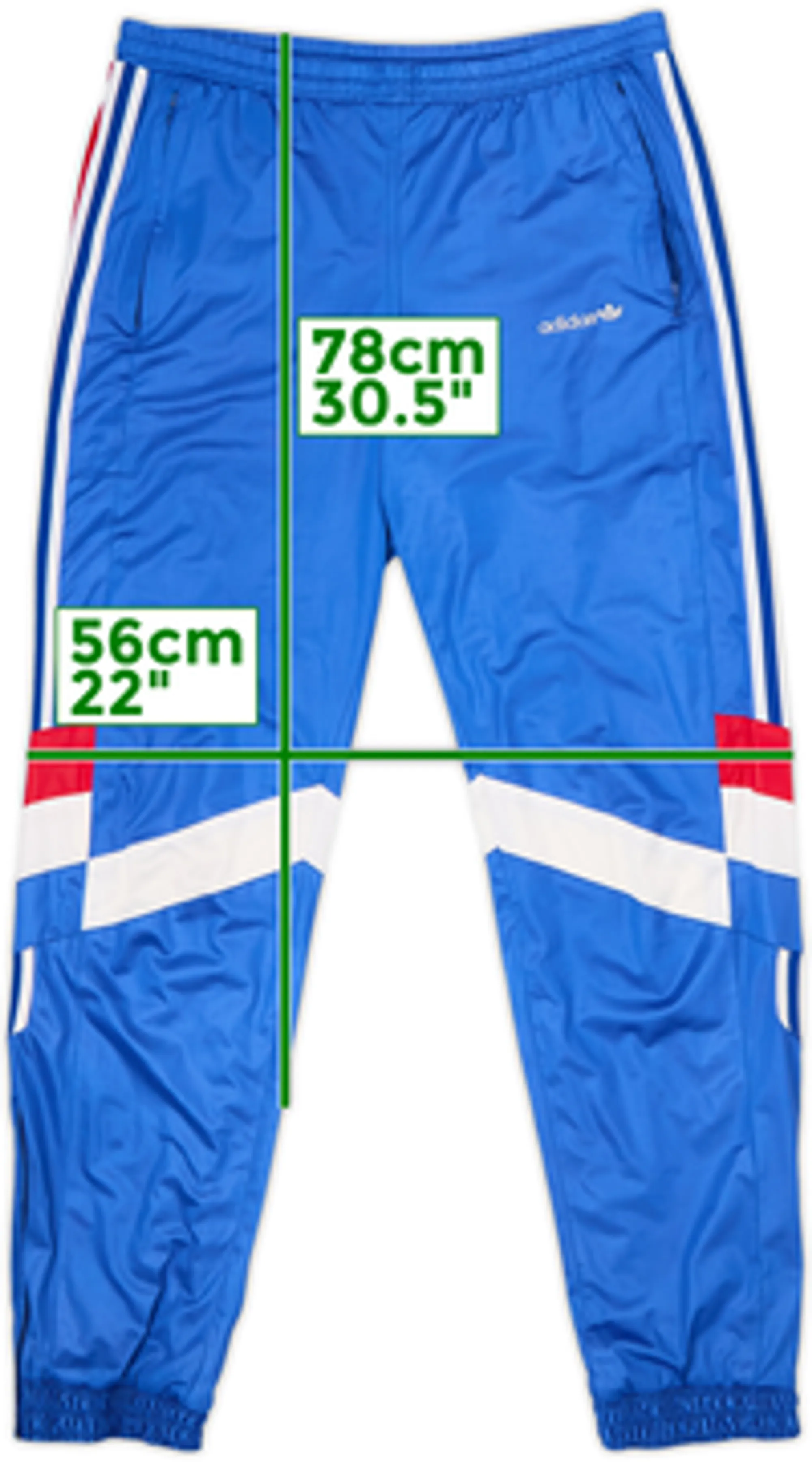 1990-92 France adidas Track Pants/Bottoms - 6/10 - (L)