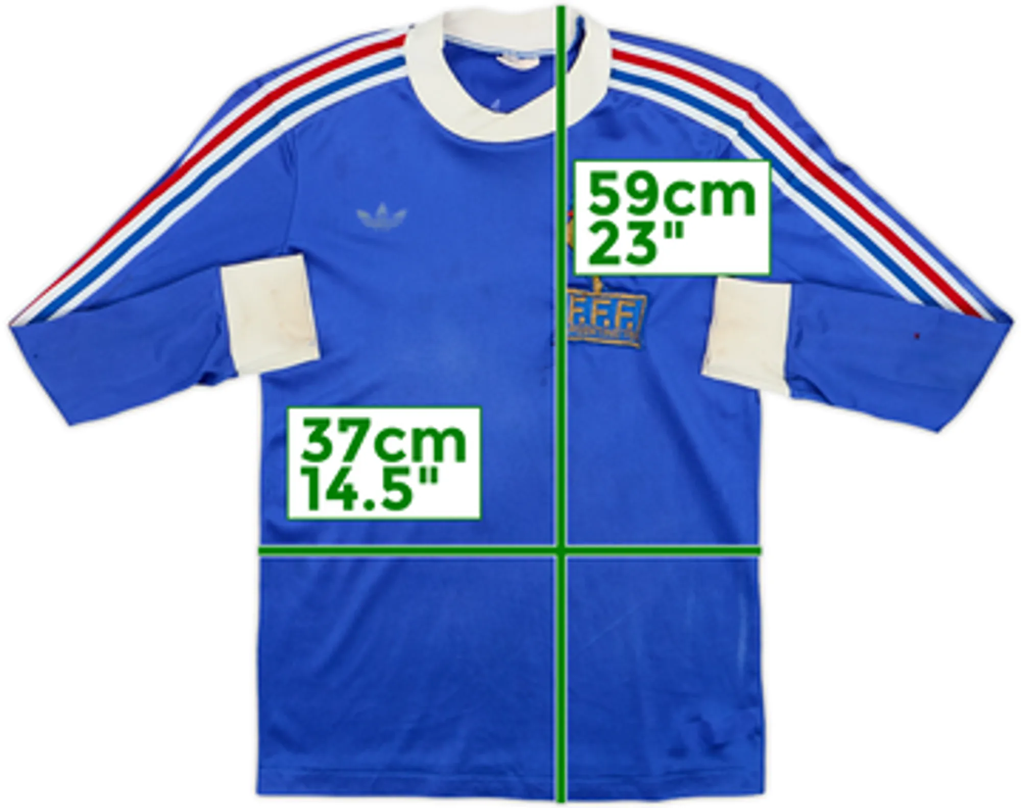 1978-80 France World Cup Home Shirt - 5/10 - (L.Boys)