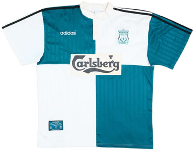1995-96 Liverpool Away Shirt Collymore #8 - 6/10 - (XL