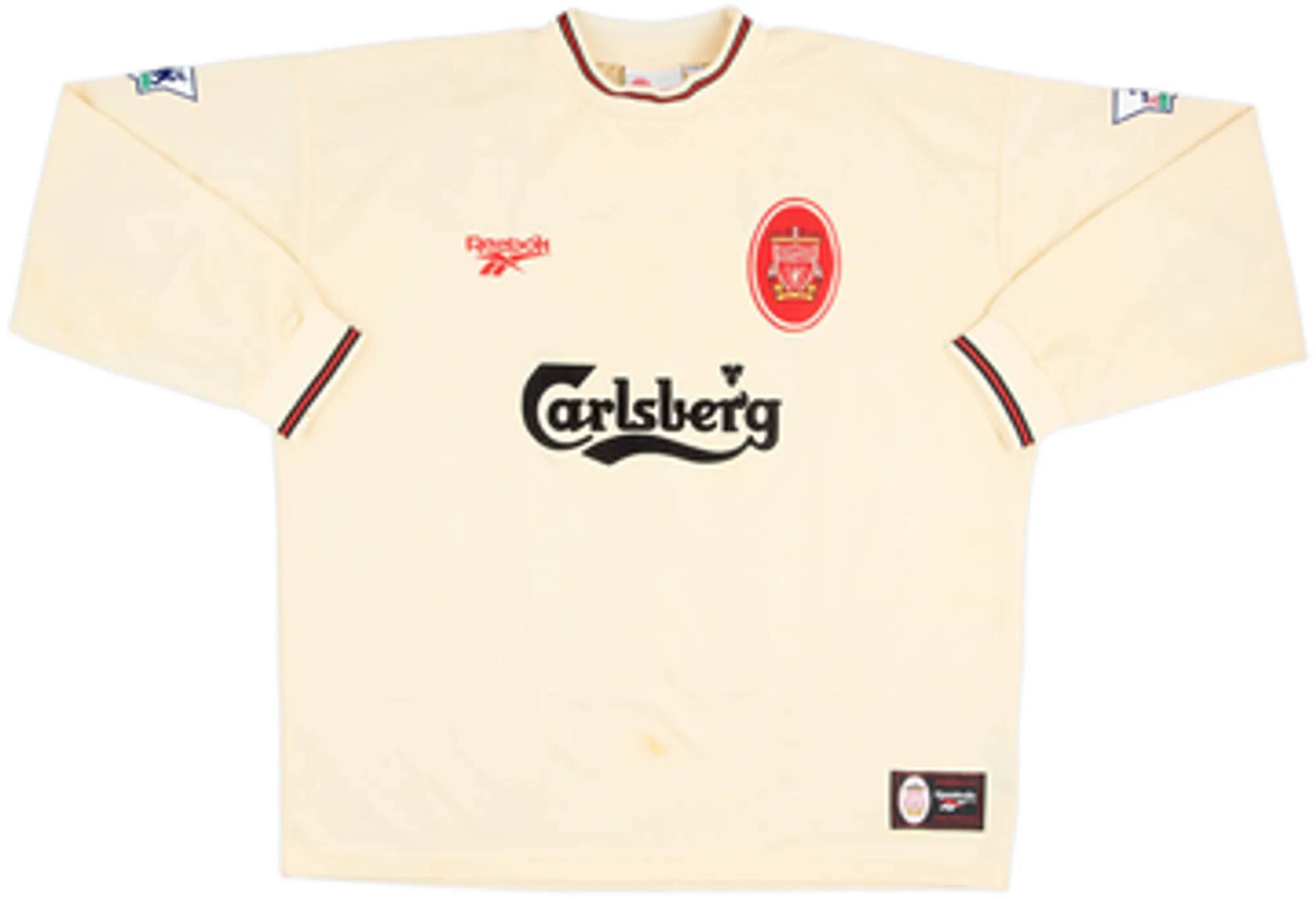 1996-97 Liverpool Away L/S Shirt Berger #15 - 7/10 - (XL)