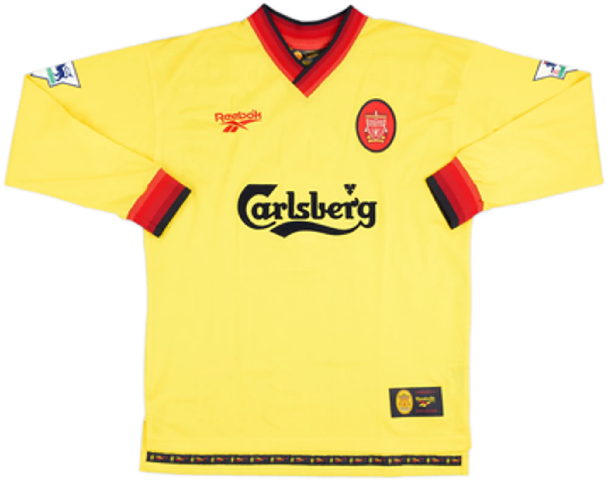 1997-99 Liverpool Away L/S Shirt Leonhardsen #8 - 10/10 - (M)