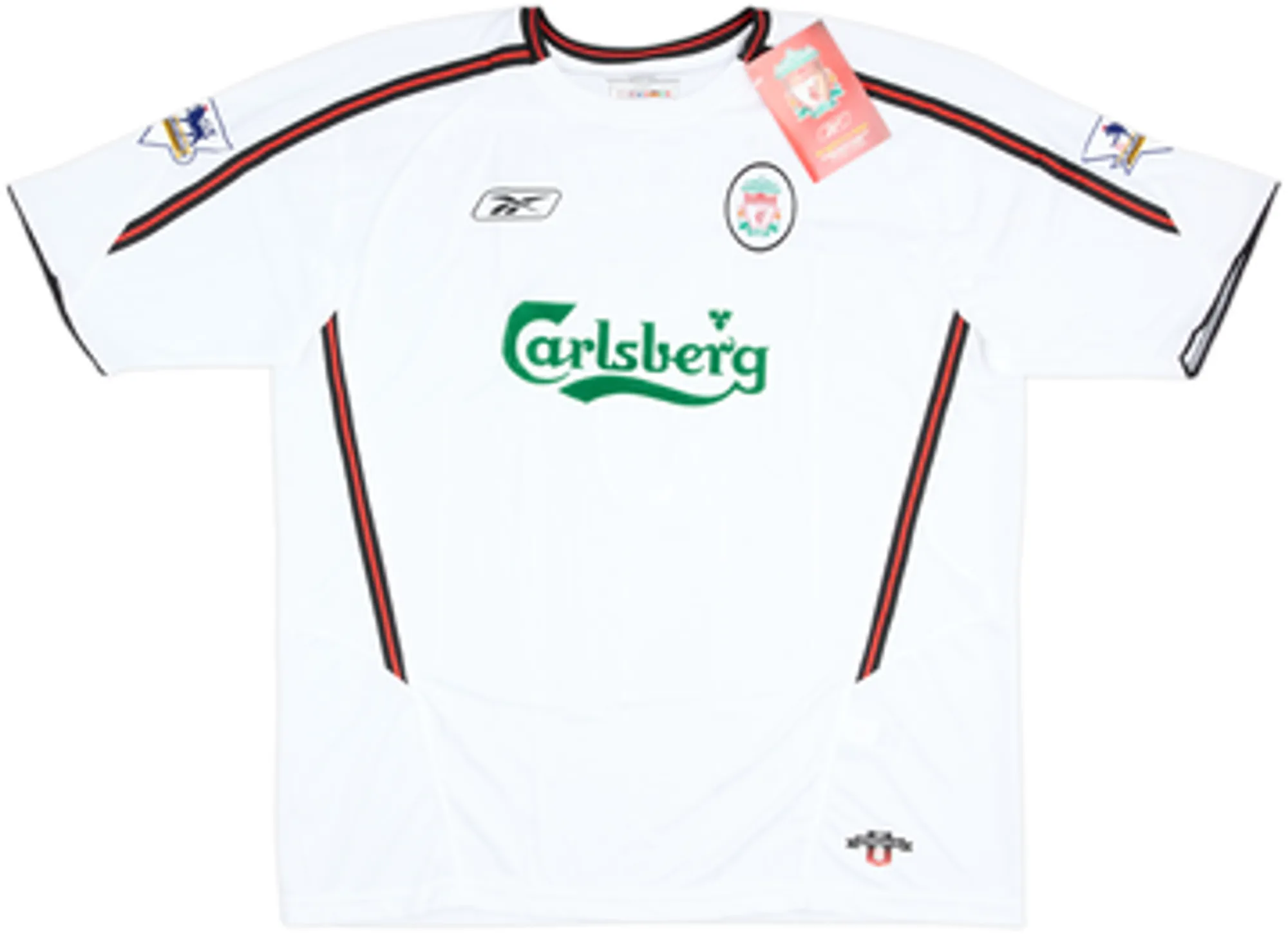 2003-04 Liverpool Away Shirt Baros #5 (XL)