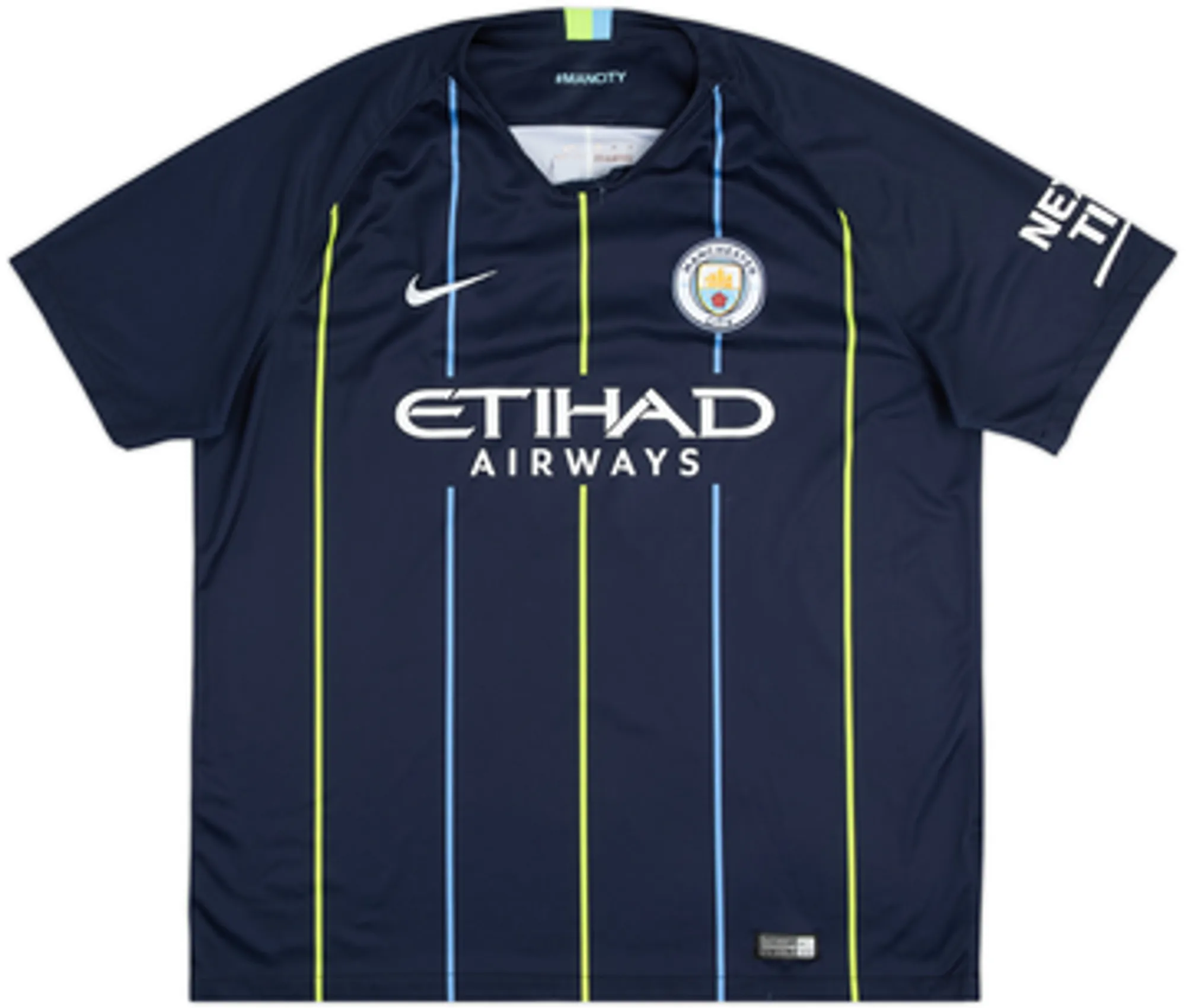 2018-19 Manchester City Away Shirt Kompany #4 - 6/10 - (XL)