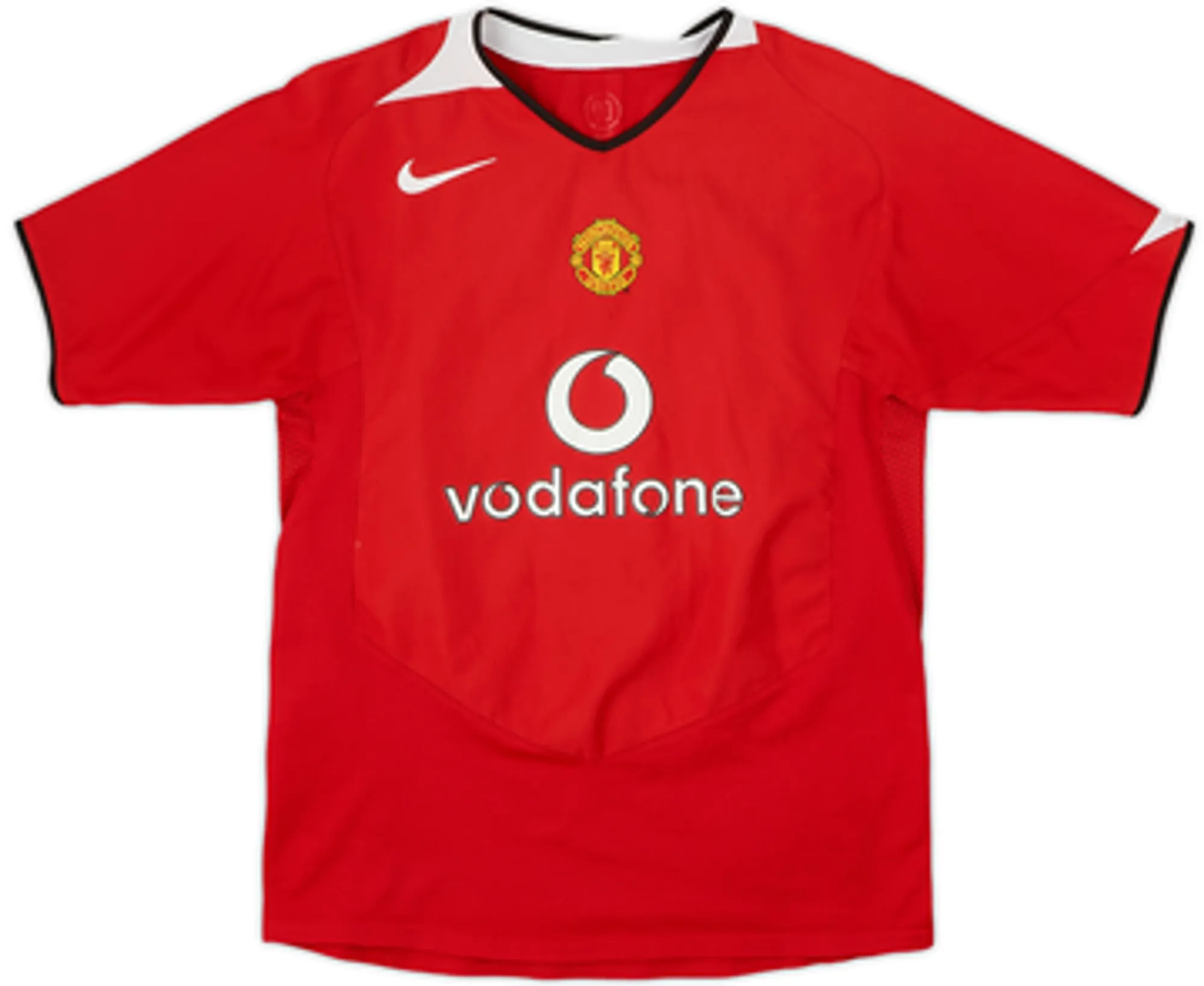 2004-06 Manchester United Home Shirt Ferdinand #5 - 6/10 - (L.Boys)