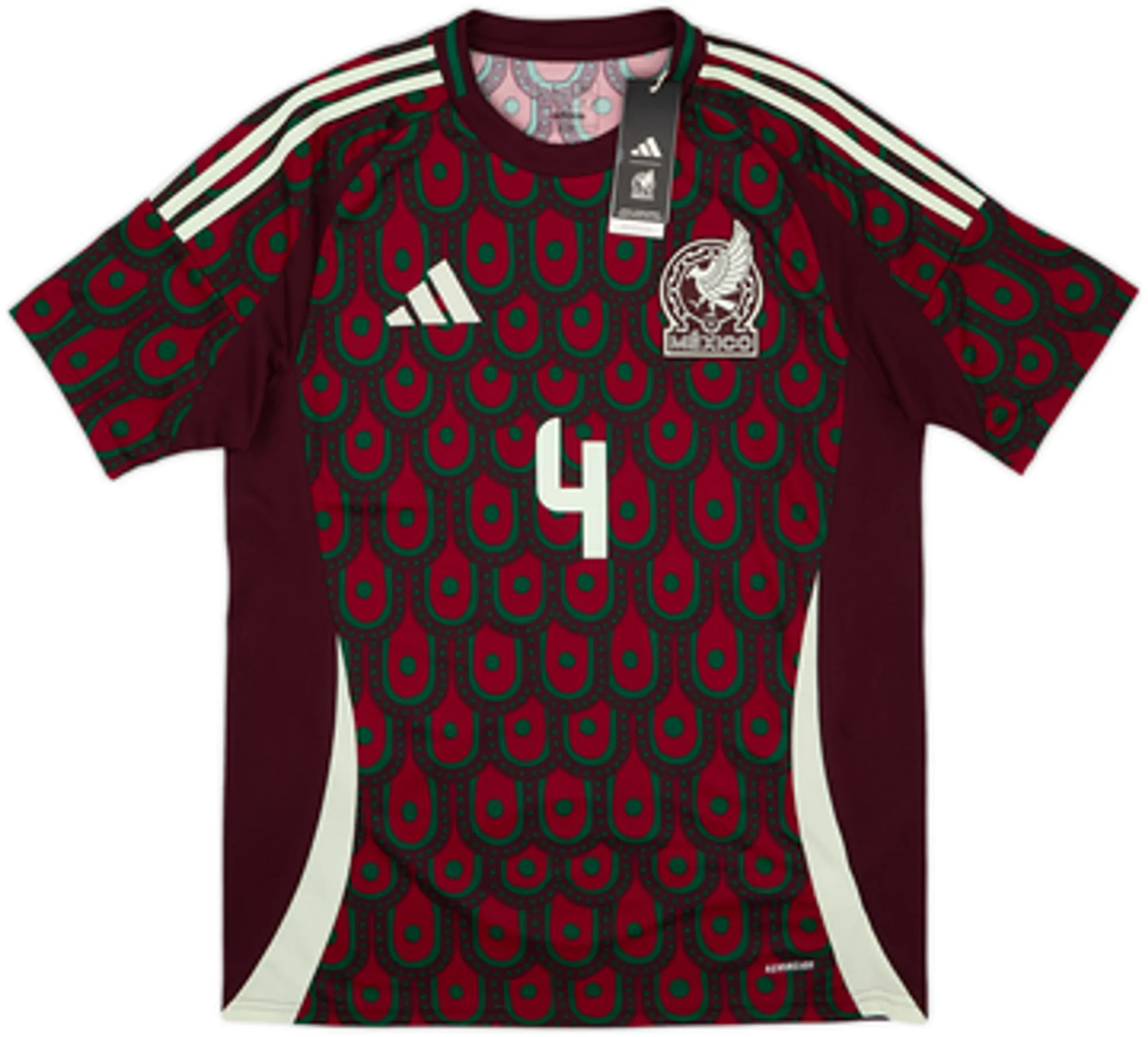 2024-25 Mexico Home Shirt E. Alvarez #4 (L)