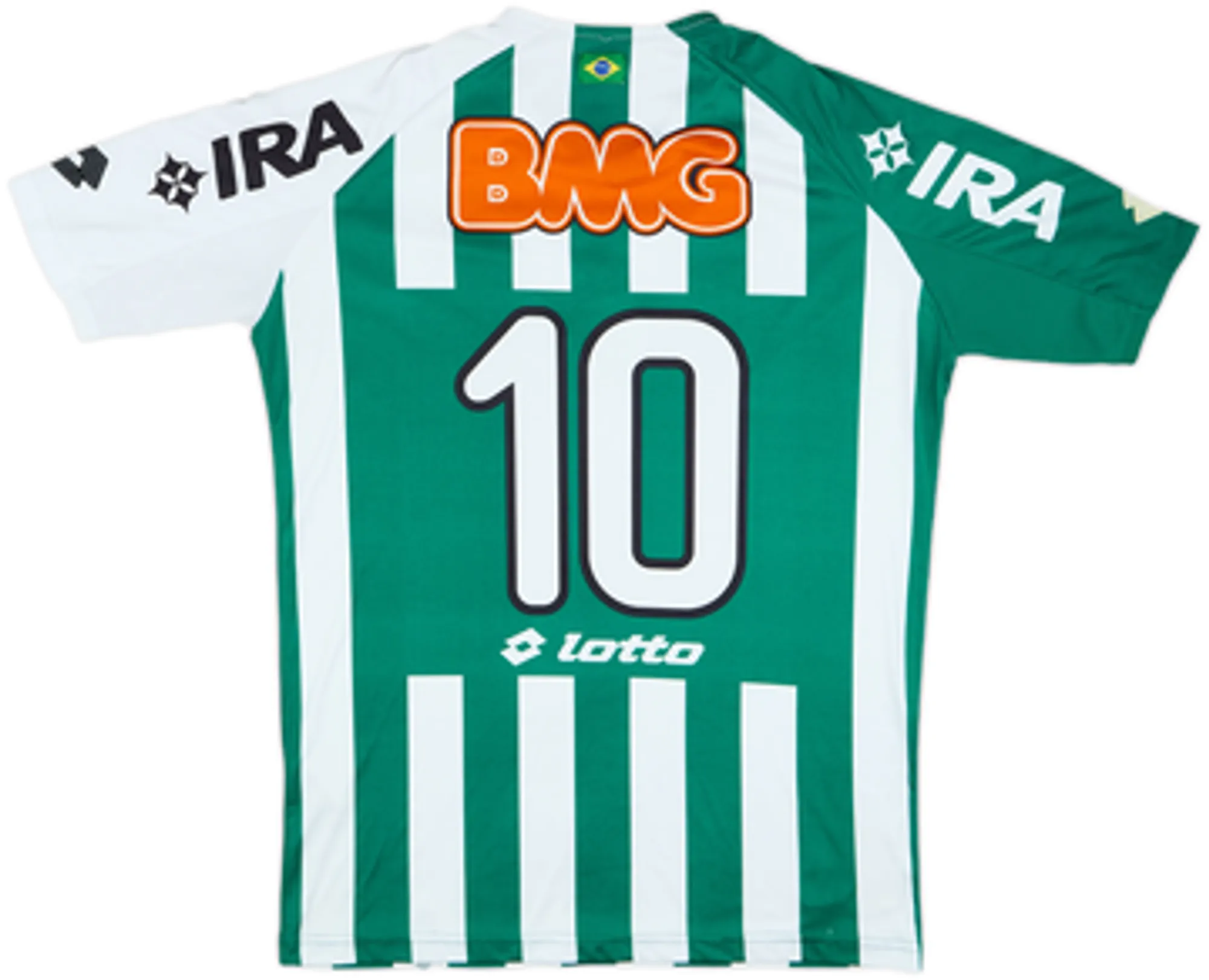2010 Coritiba Away Shirt #10 - 8/10 - (L)