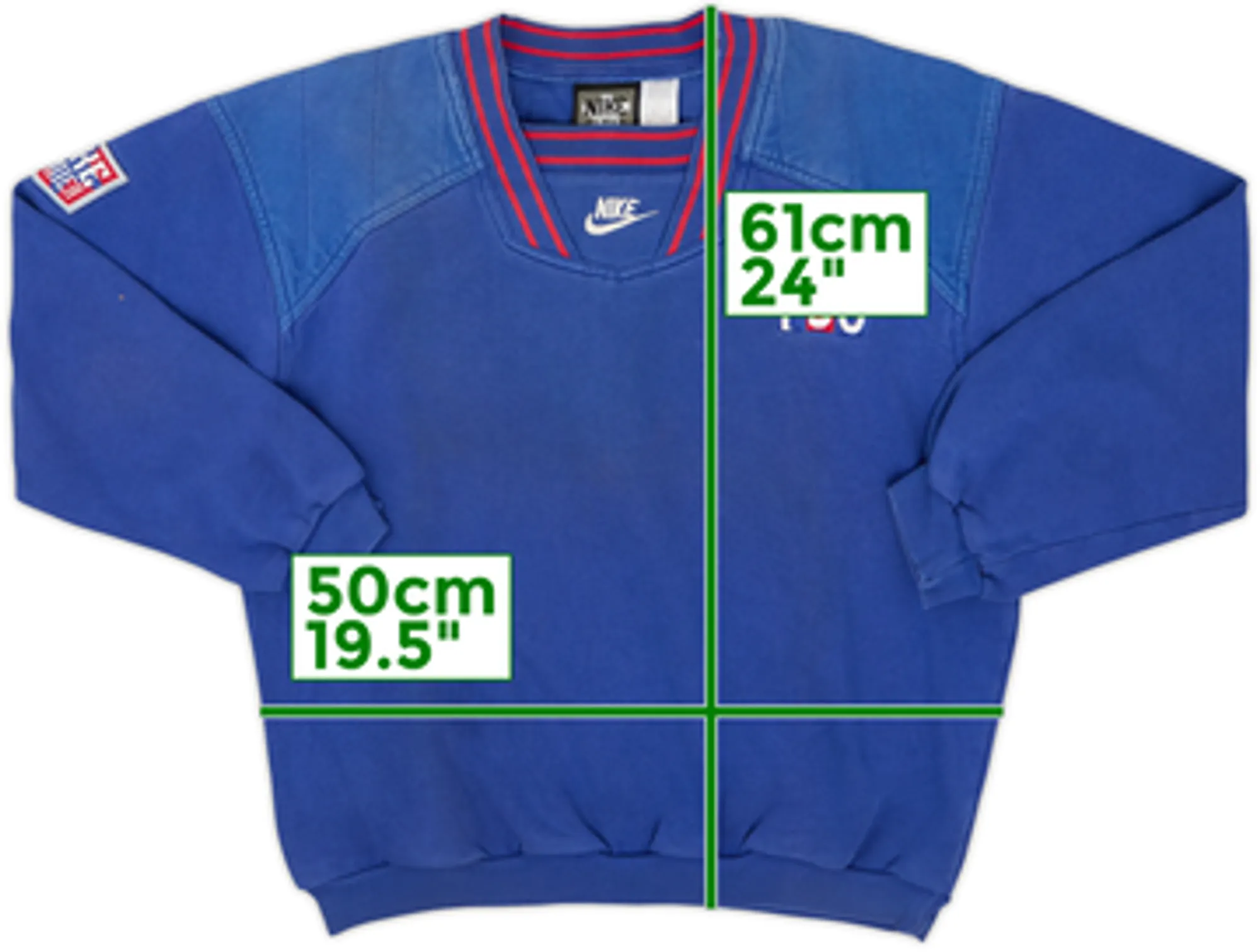 1995-96 Paris Saint-Germain Nike Drill Top - 8/10 - (S)