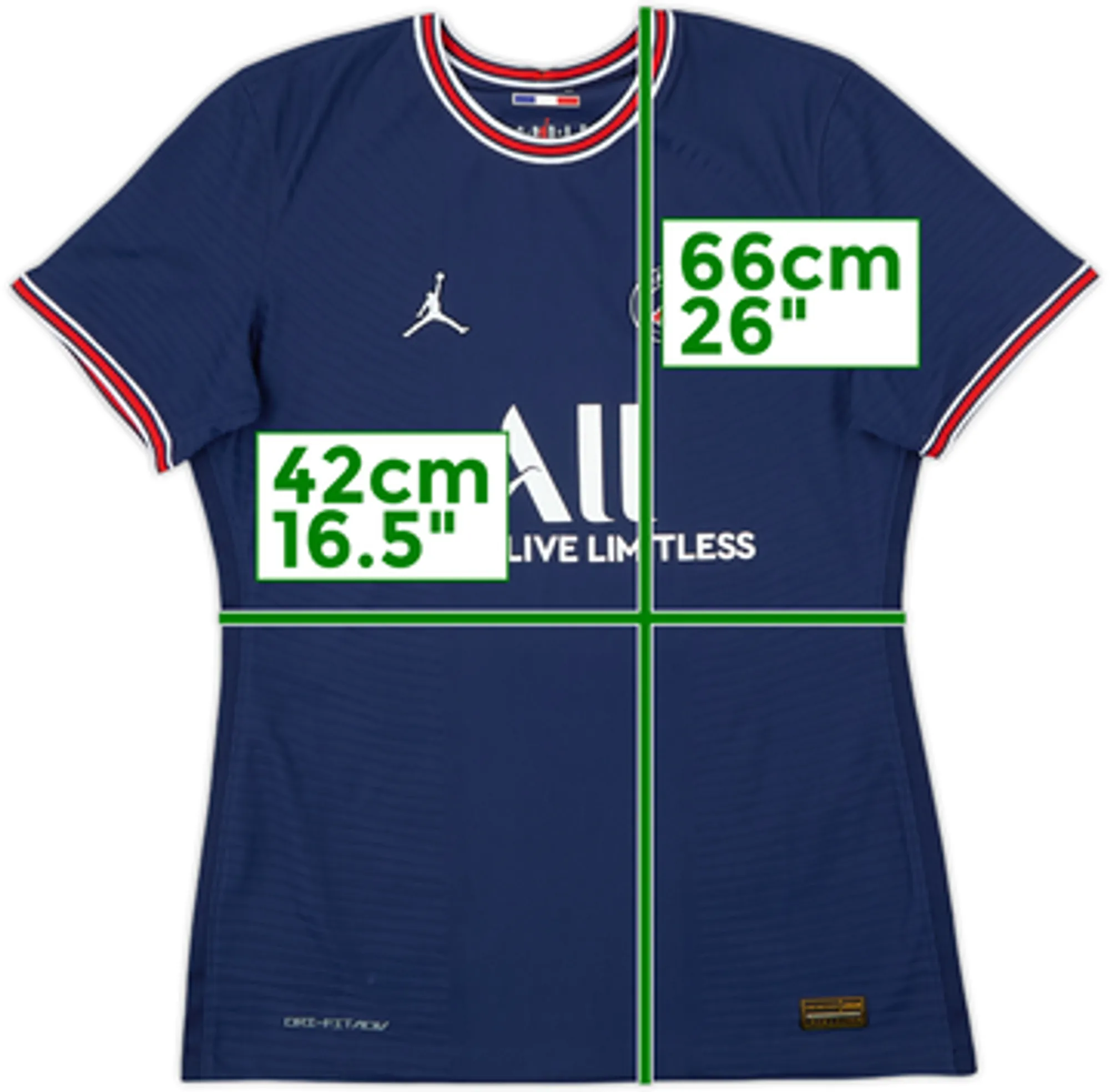 2021-22 Paris Saint-Germain Authentic Home Shirt - 8/10 - (Women's M)