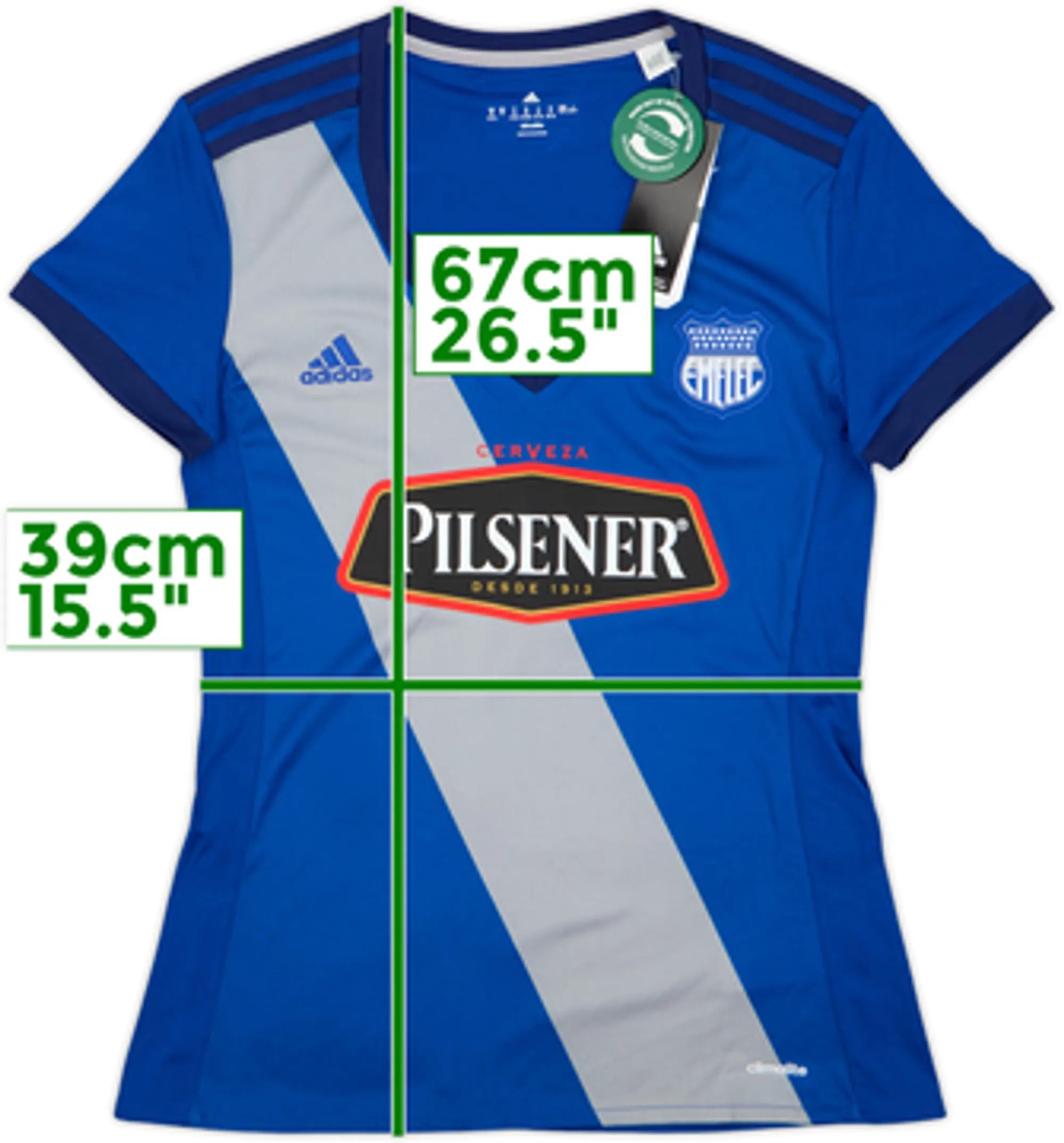 2017 Emelec Home Shirt (Women's M)
