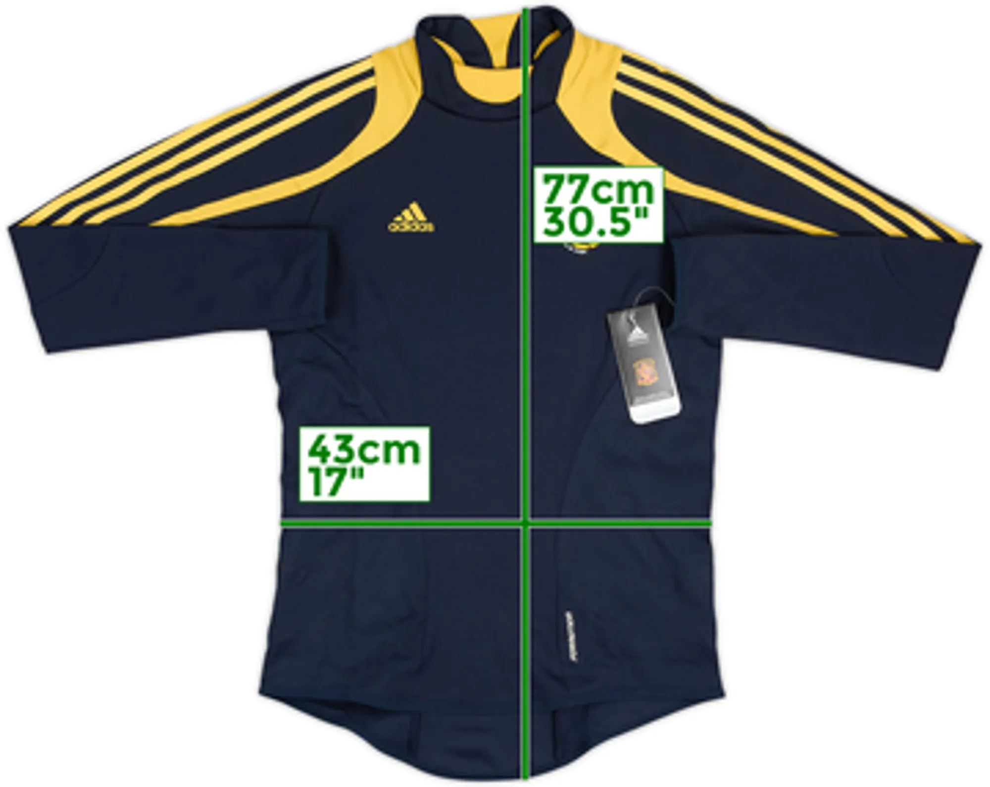 2008-09 Spain adidas Player Issue Drill Top (XS/S)