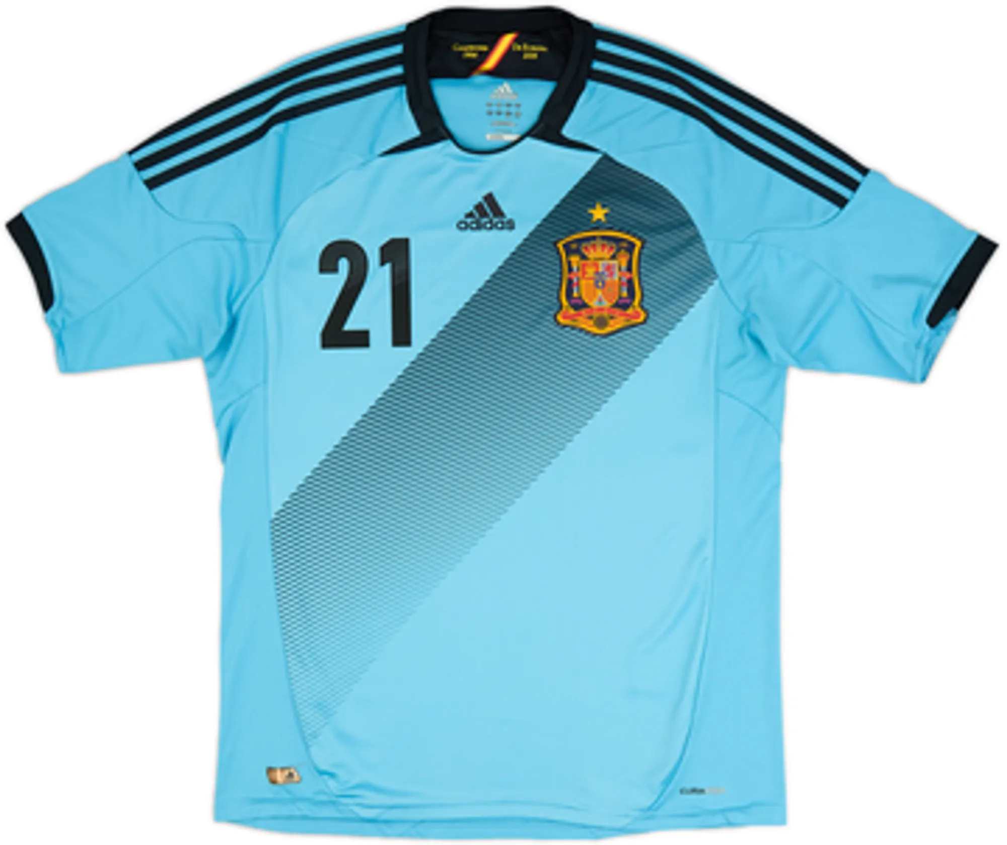 2012-14 Spain Away Shirt Silva #21EL