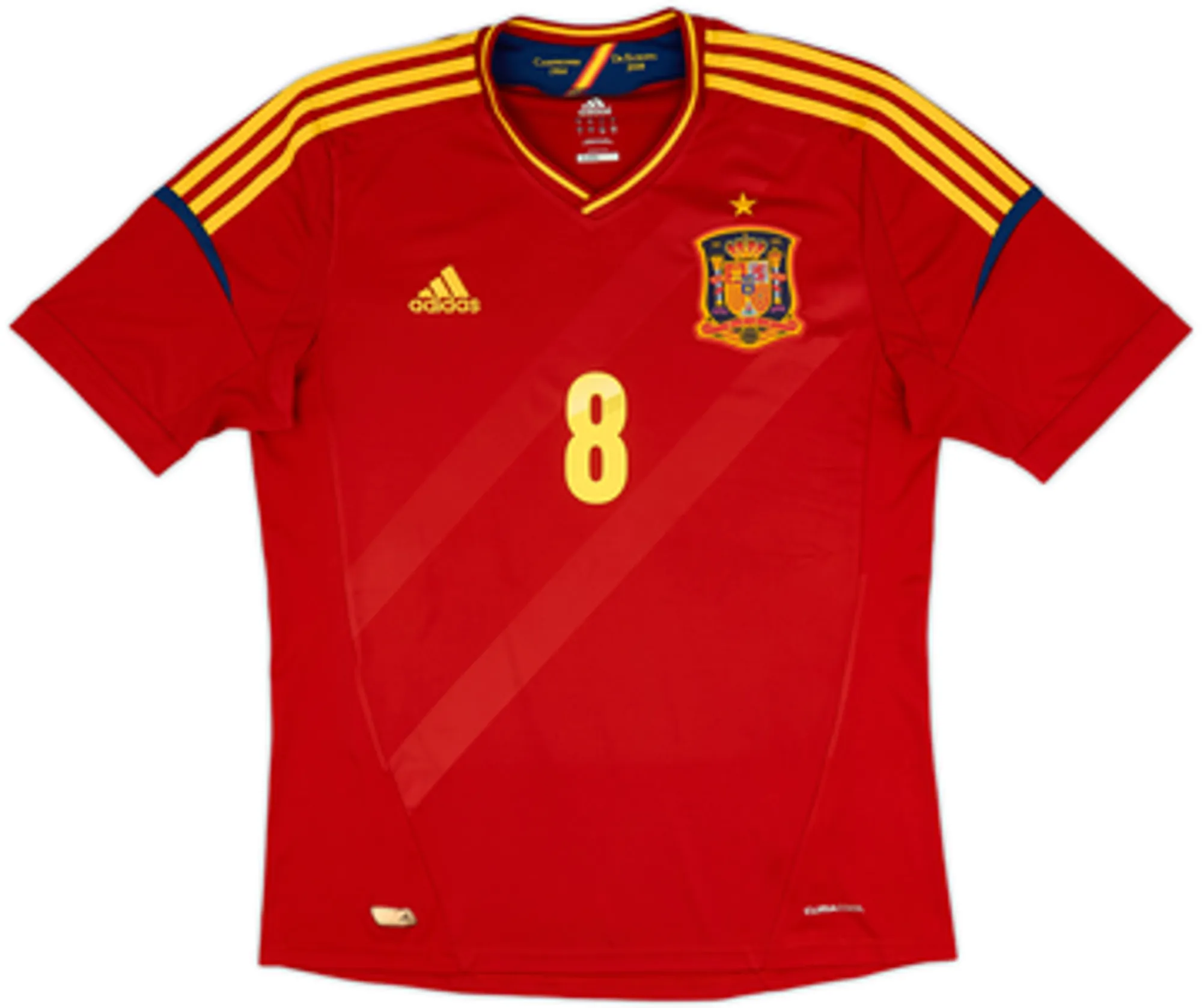 2011-12 Spain Home Shirt Xavi #8 - 6/10 - (S)