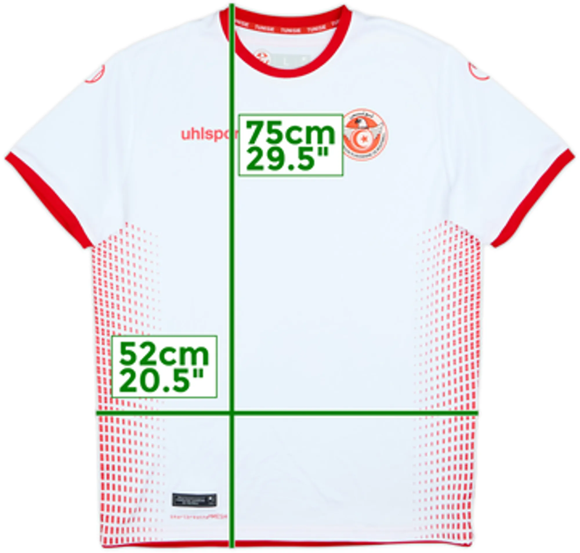 2018-19 Tunisia Home Shirt - 8/10 - (L)