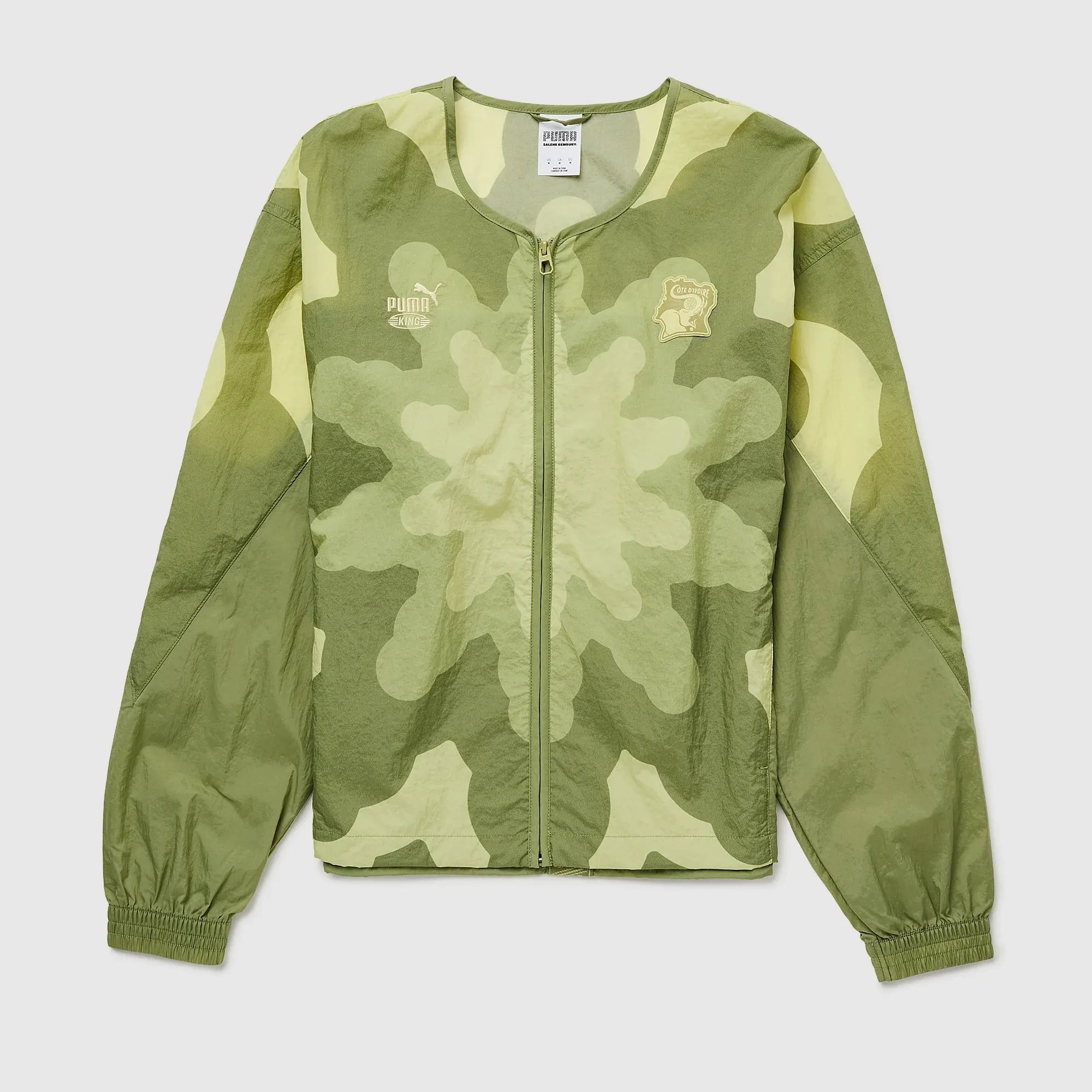PUMA x COTE D'IVOIRE x SALEHE BEMBURY KING Track Jacket Men in Green | Size Large
