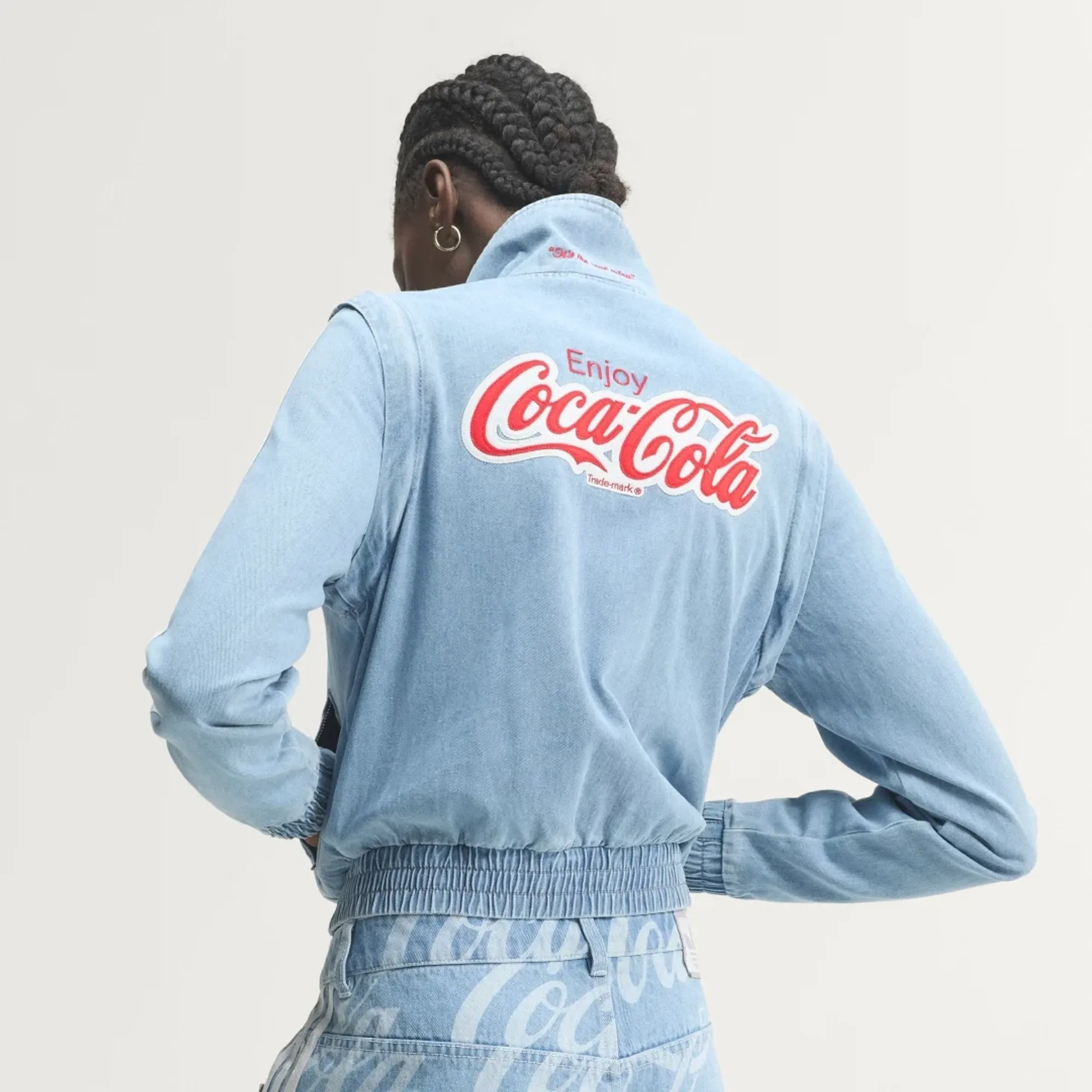 adidas ADIDAS X COCA-COLA FIREBIRD REG DENIM TRACK TOP