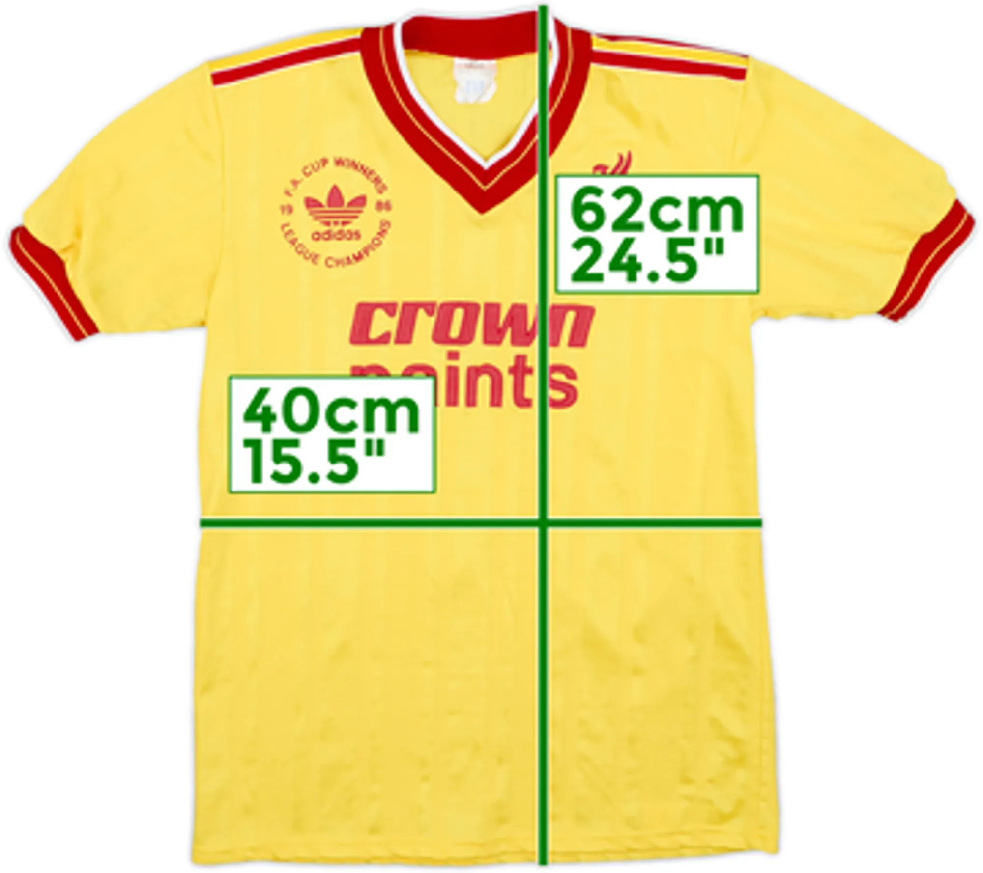 1986-87 Liverpool 'Champions' Third Shirt - 9/10 - (S)