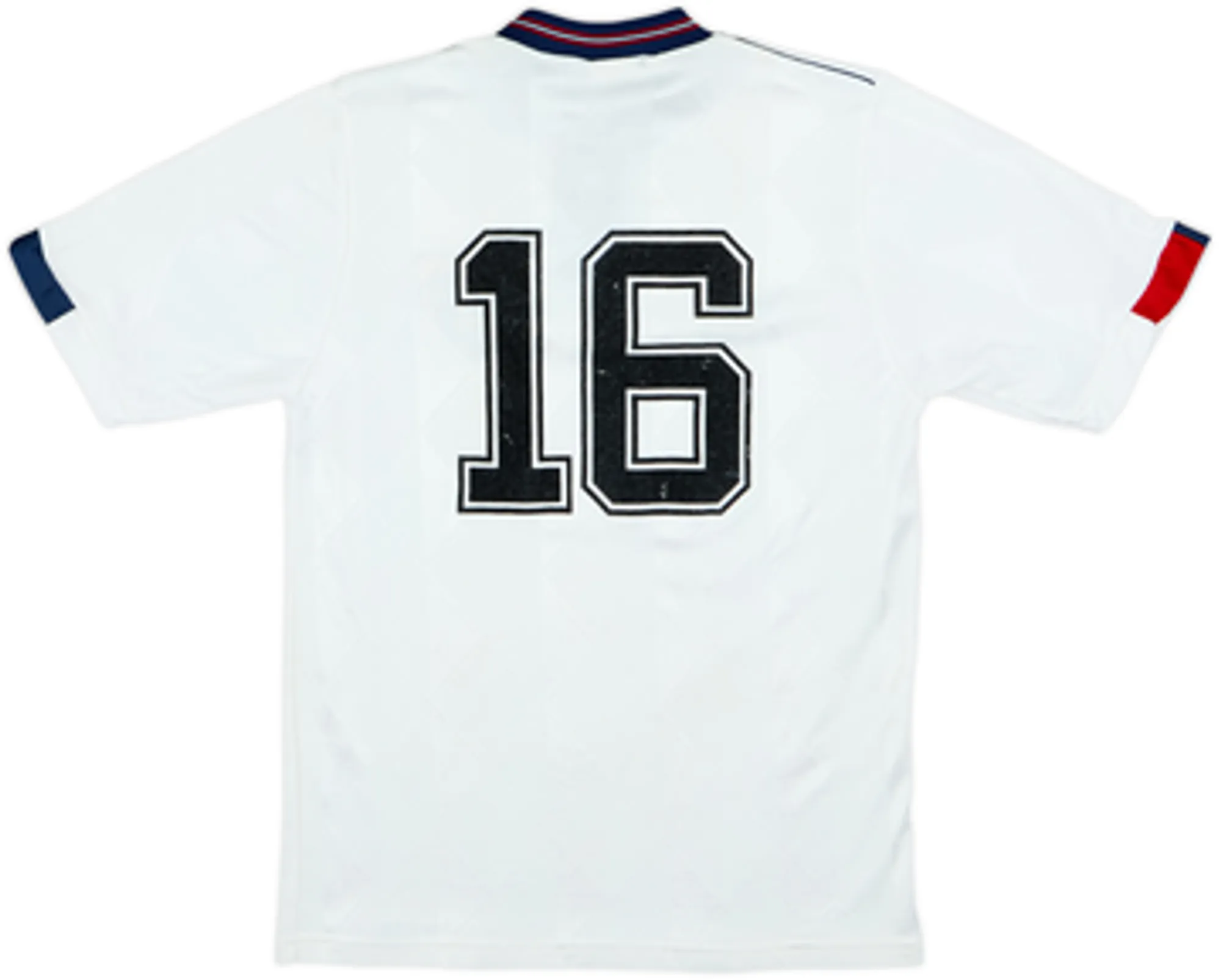 1987-90 England Home Shirt #16 - 8/10 - (S)