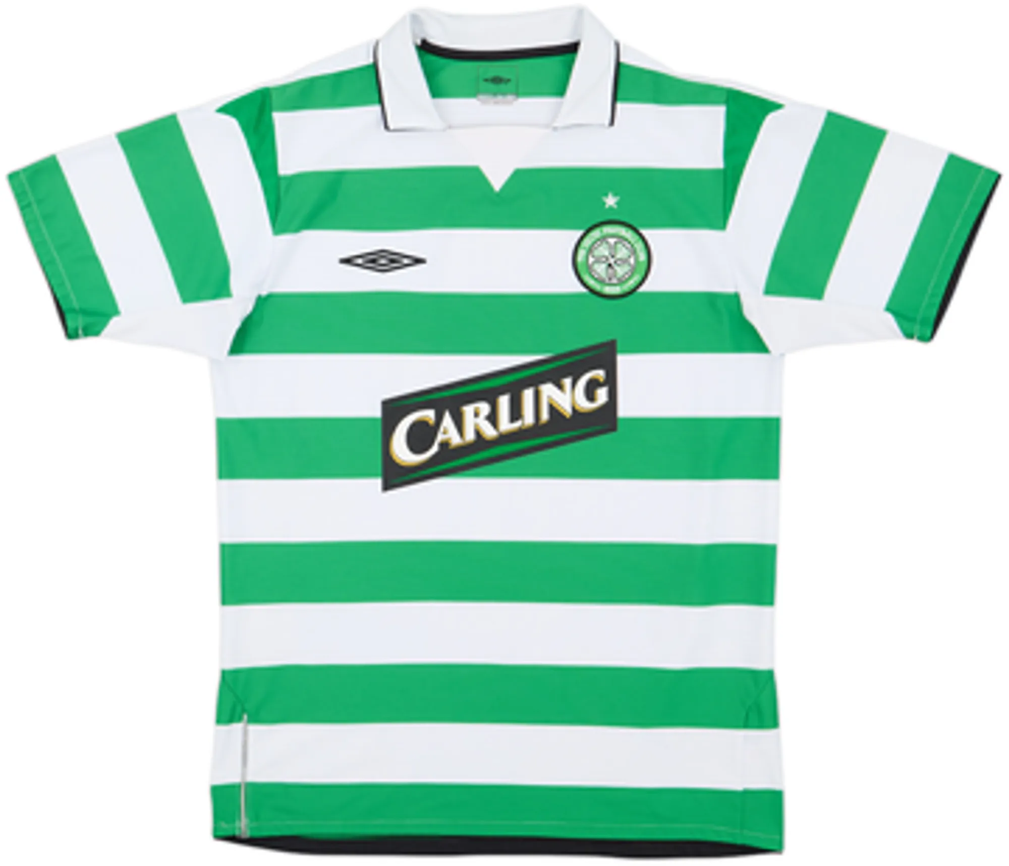 2004-05 Celtic Home Shirt Juninho #7 - 9/10 - (M)