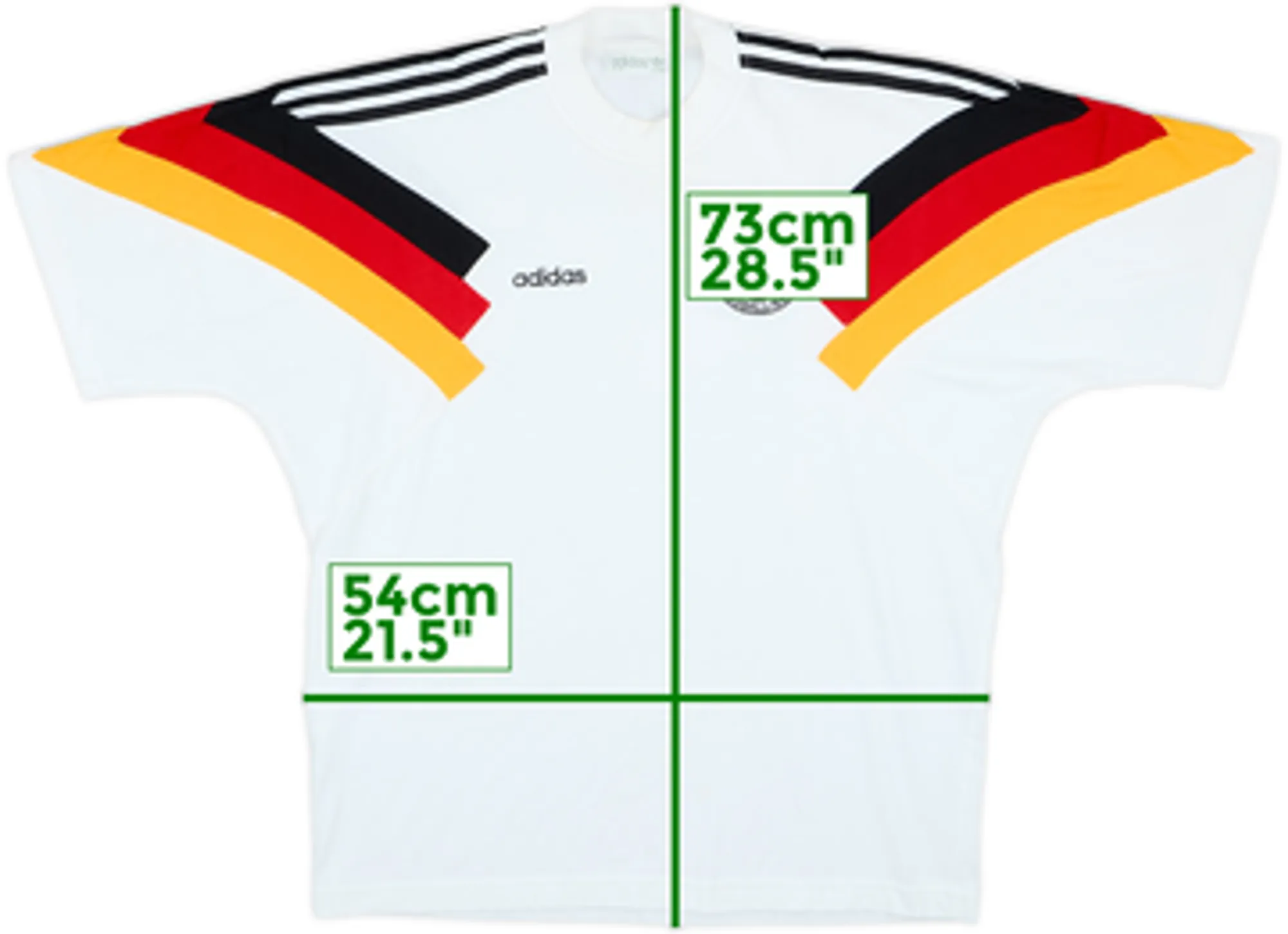 1992-94 Germany adidas Cotton Tee - 7/10 - (M/L)