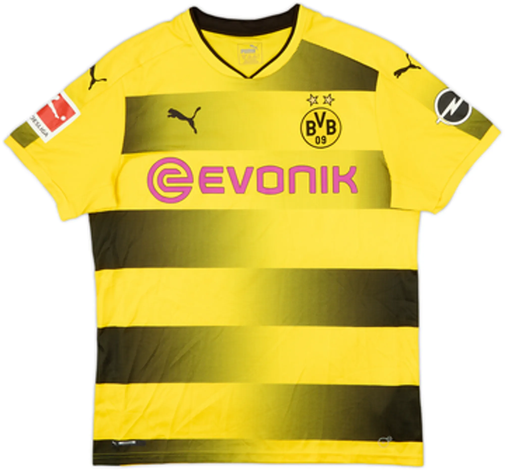 2017-18 Borussia Dortmund Home Shirt Pulisic #22 - 4/10 - (L)
