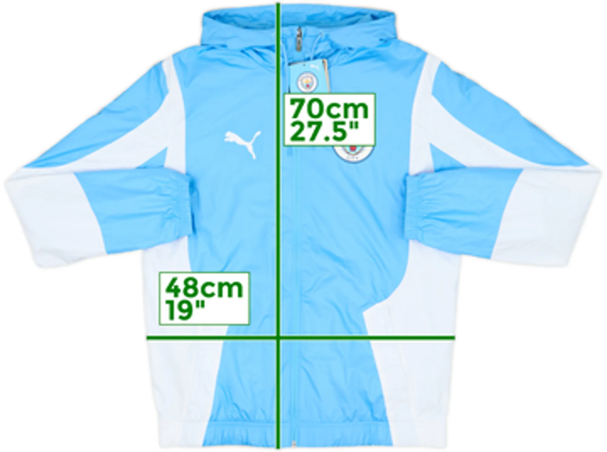 2023-24 Manchester City Puma Hooded Anthem Jacket (S)