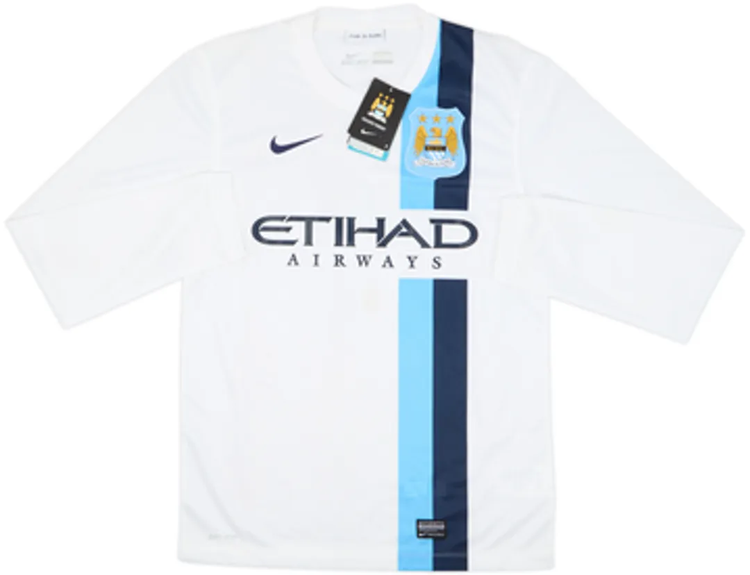 2013-14 Manchester City Third L/S Shirt Kun Aguero #16 (S