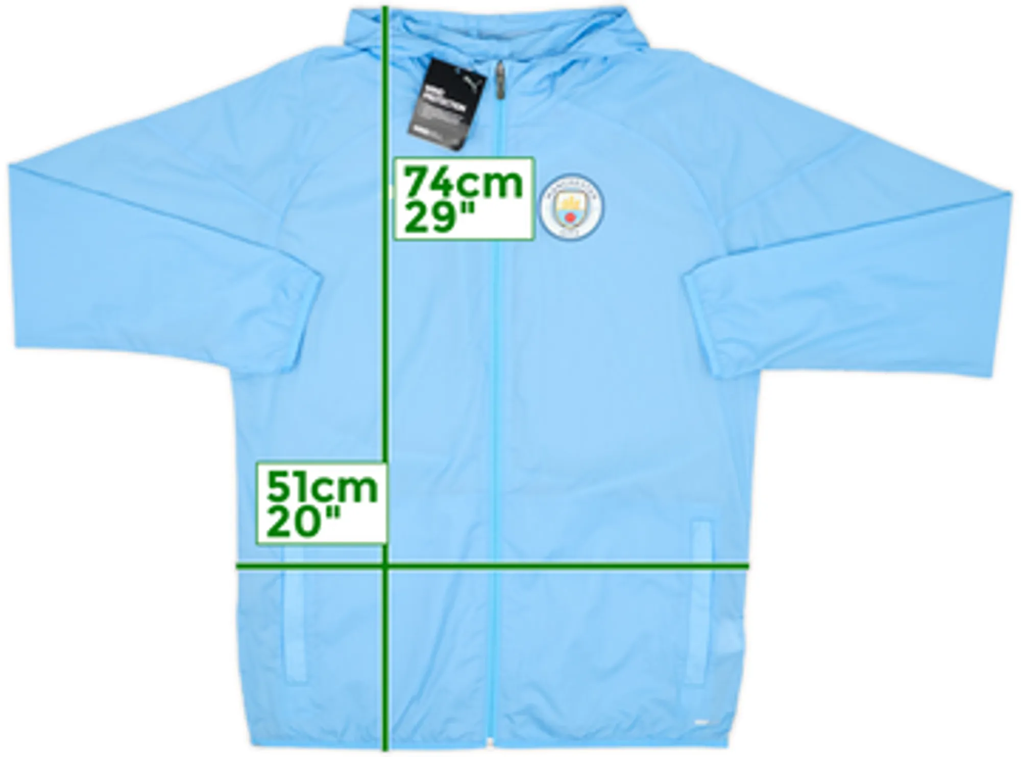 2023-24 Manchester City Puma Hooded Windbreaker (M)
