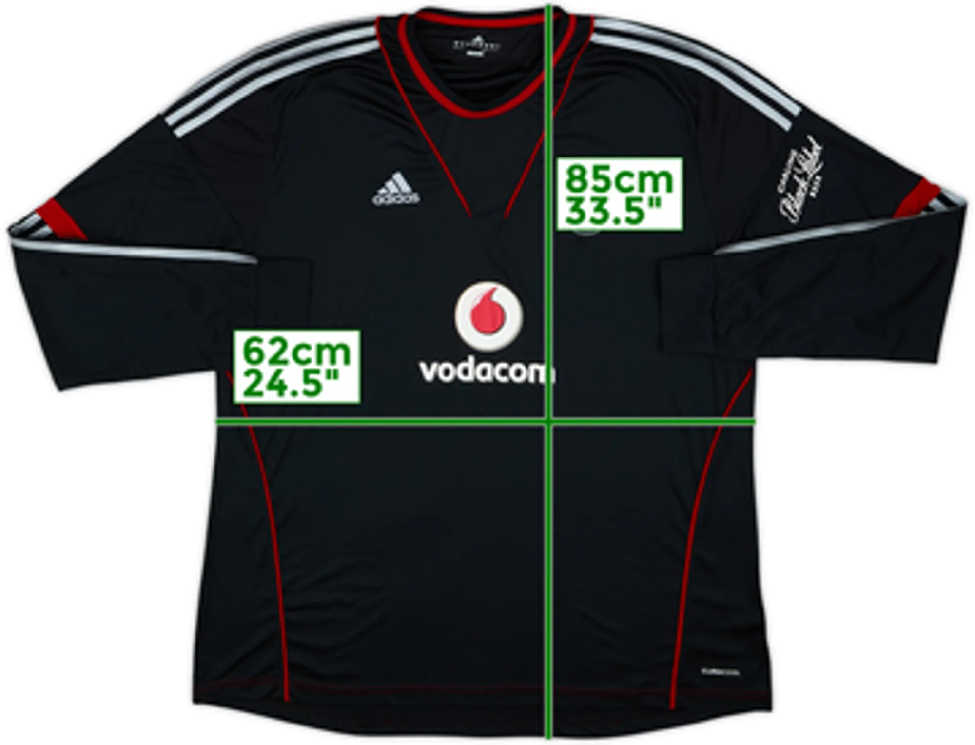 2013-14 Orlando Pirates Home L/S Shirt - 8/10 - (3XL)