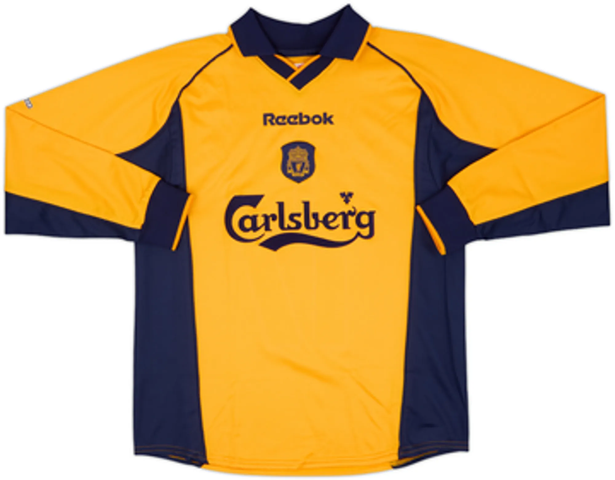 2000-02 Liverpool Away L/S Shirt Gerrard #17 - 9/10 - (Y)