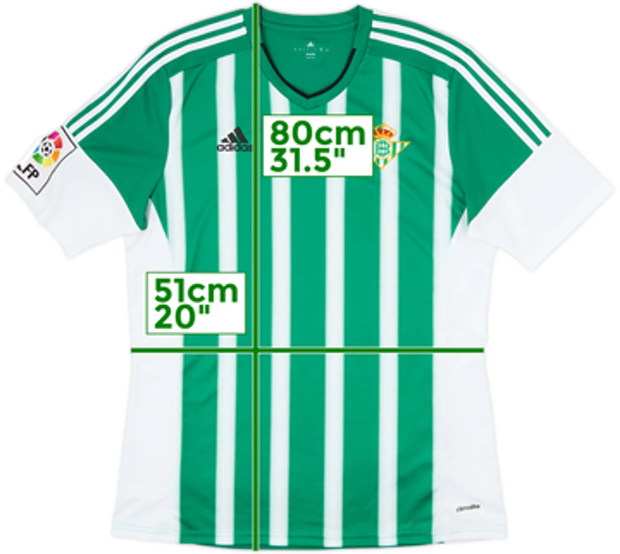 2015-16 Real Betis Home Shirt - 8/10 - (L)