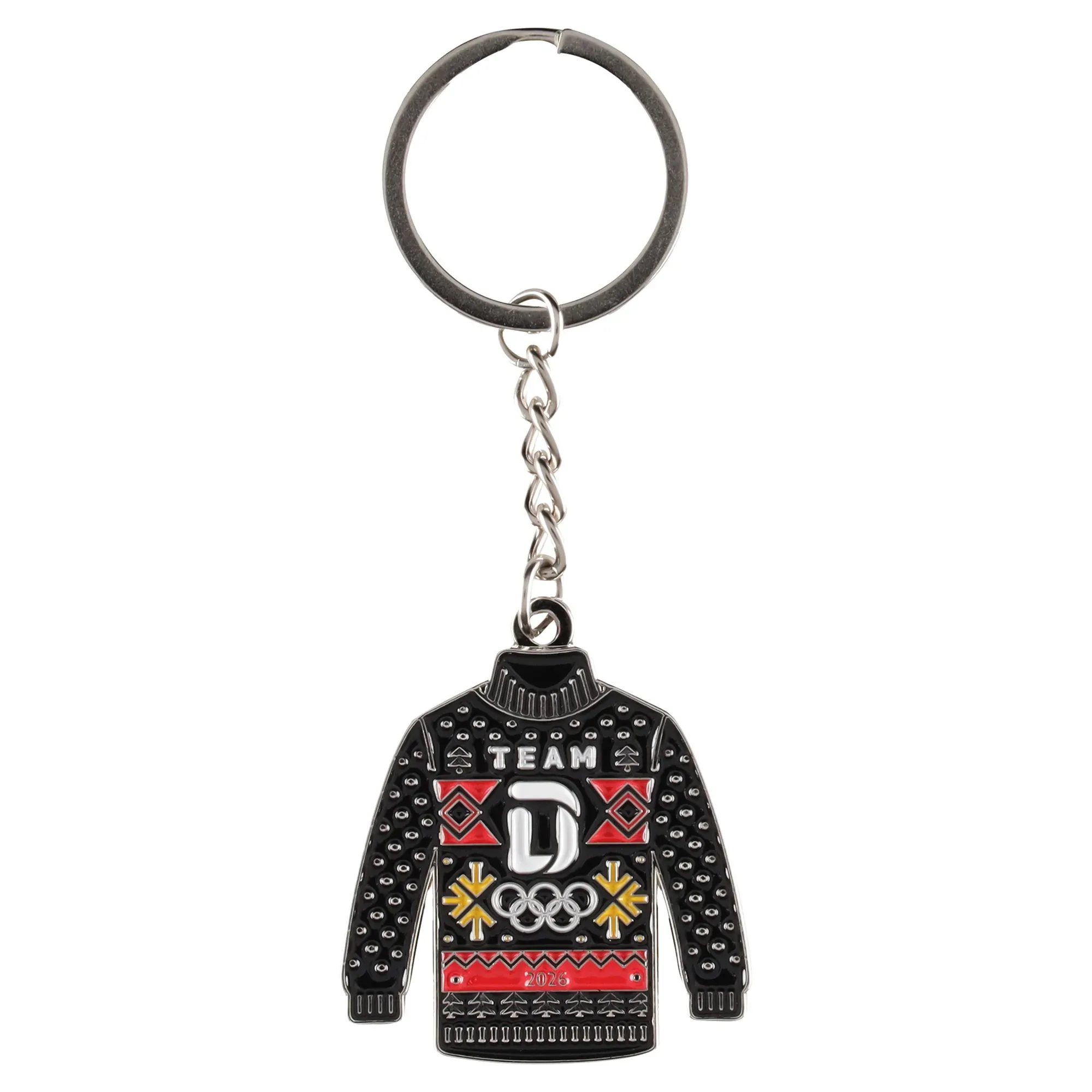 Team D Winter Jumper Keyring - Black