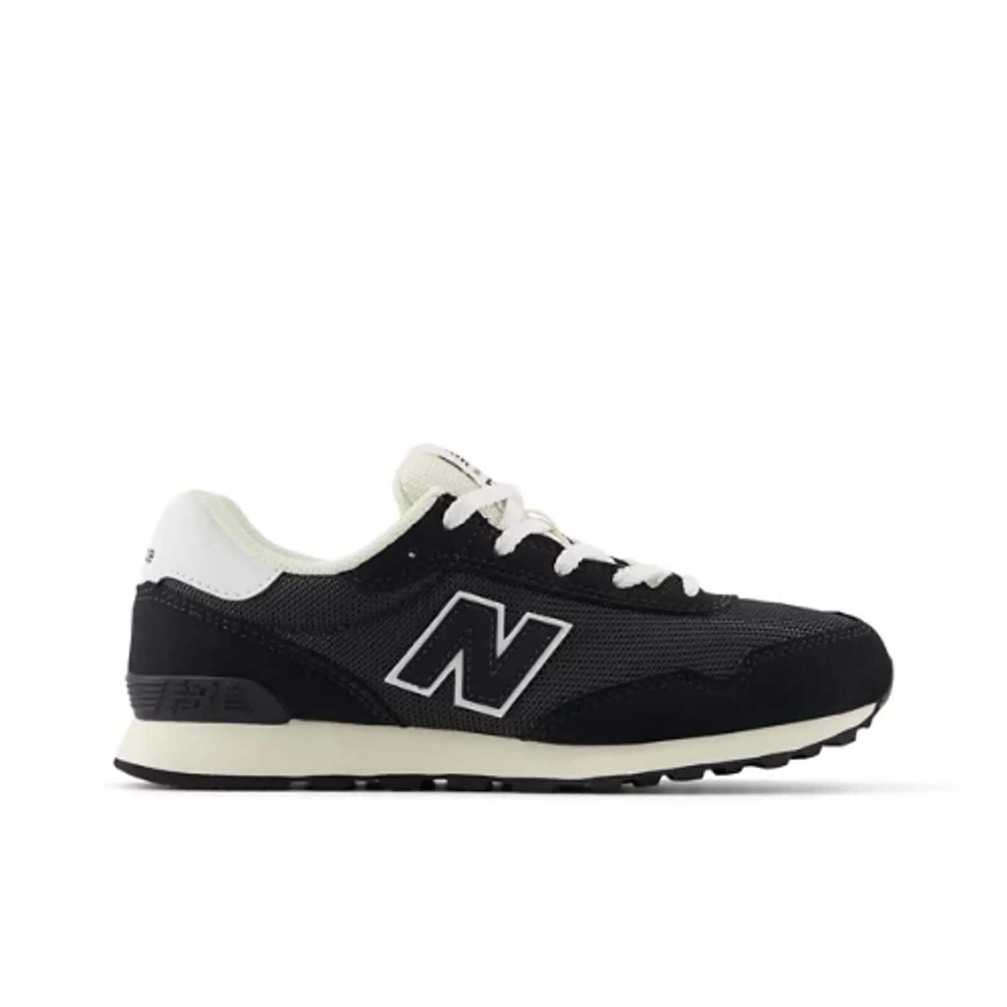 New Balance Kids' 515 Lace in Black/Beige Synthetic