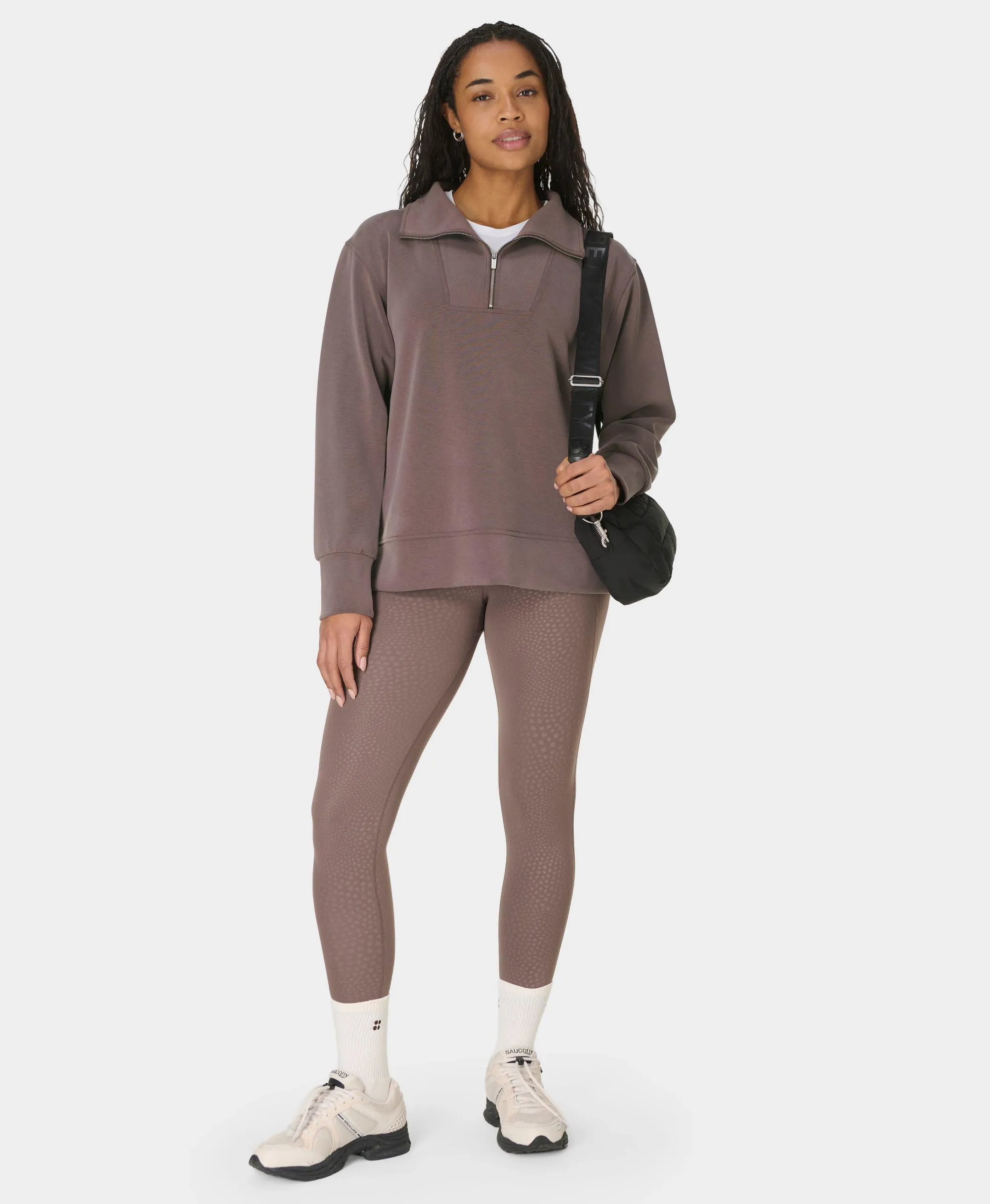 Sweaty Betty All Day 7/8 Leggings, Brown, Women's XL