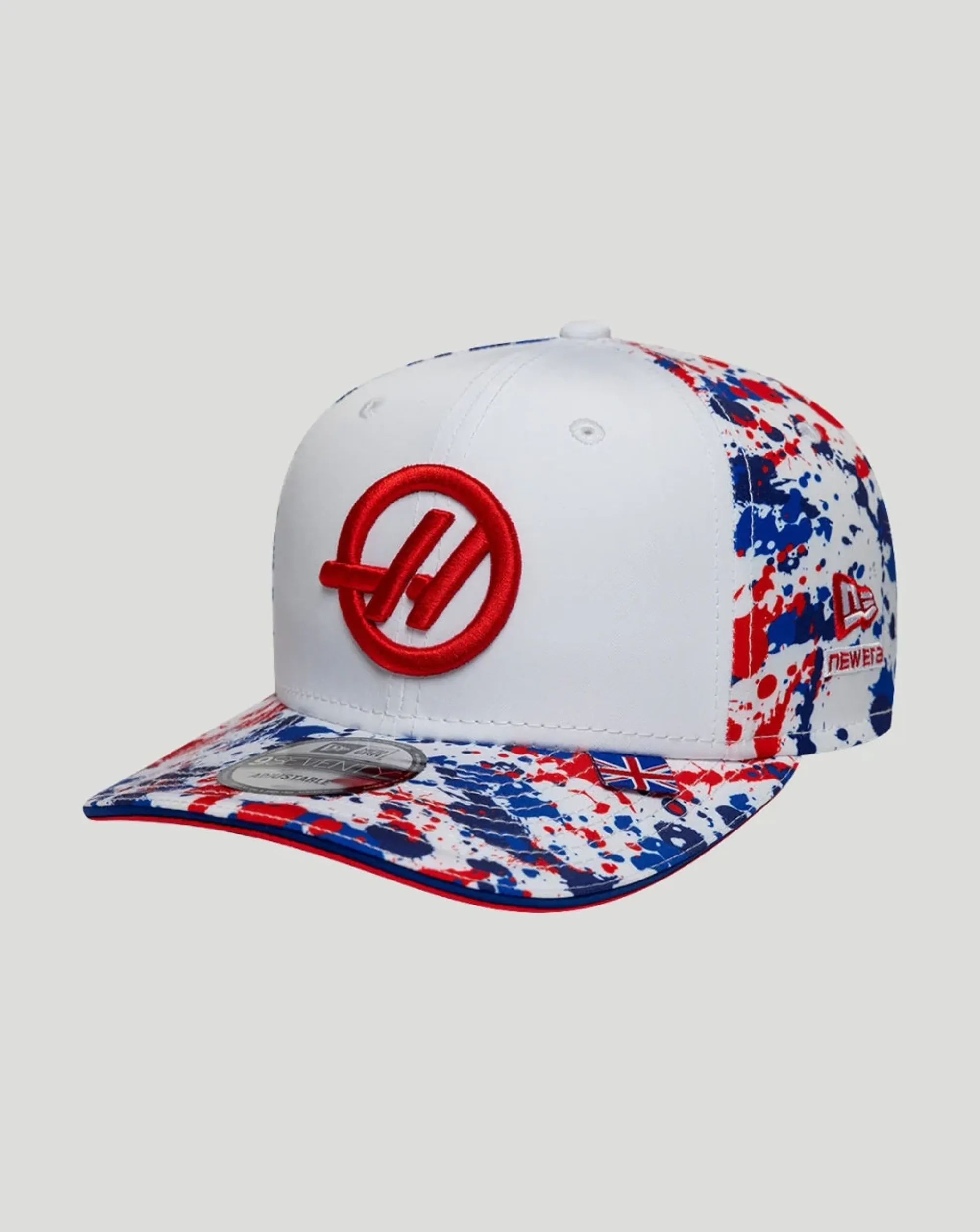 Castore New Era x Official Haas Team Silverstone Race 9seventy Stretch-snap Cap - White