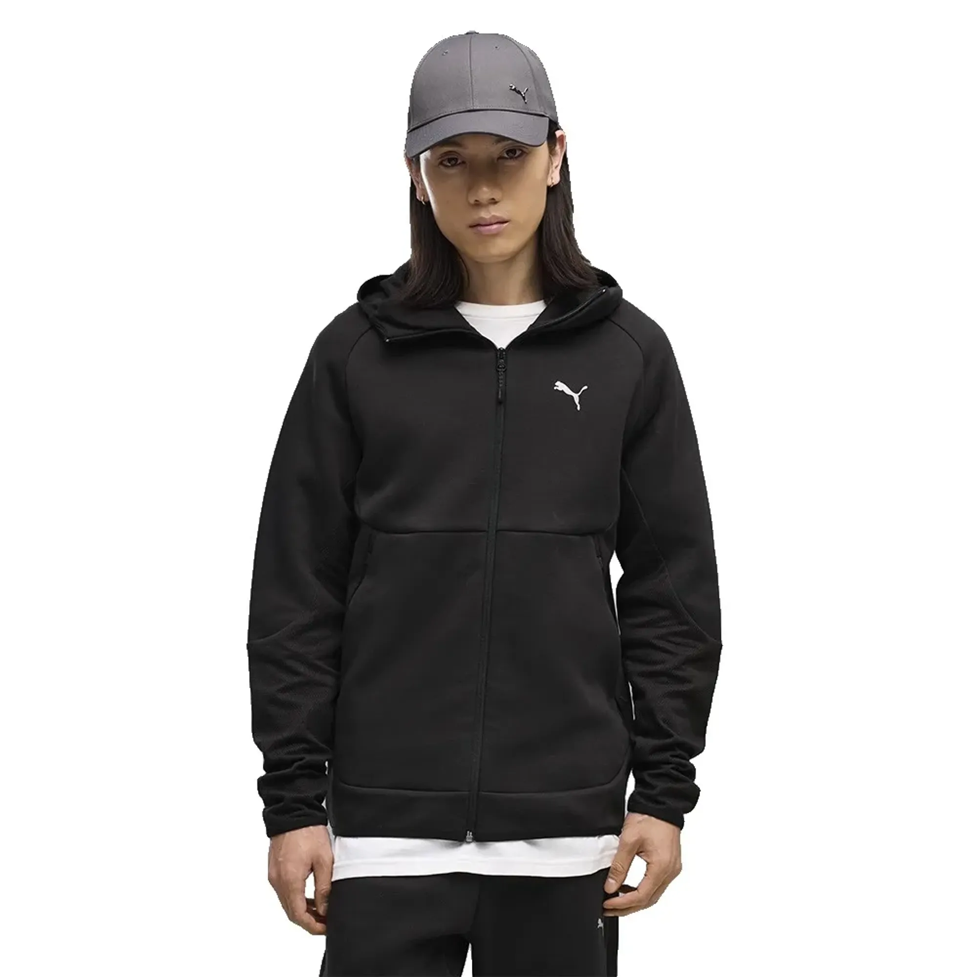 Puma Tech Slim Elevated Full Zip Sweatshirt