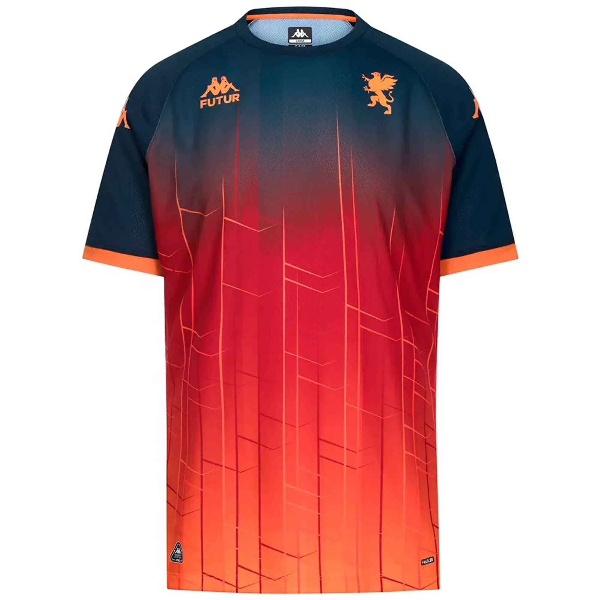 Kappa Genoa Fc Mokibapre Pro Pre Match Short Sleeve T-shirt