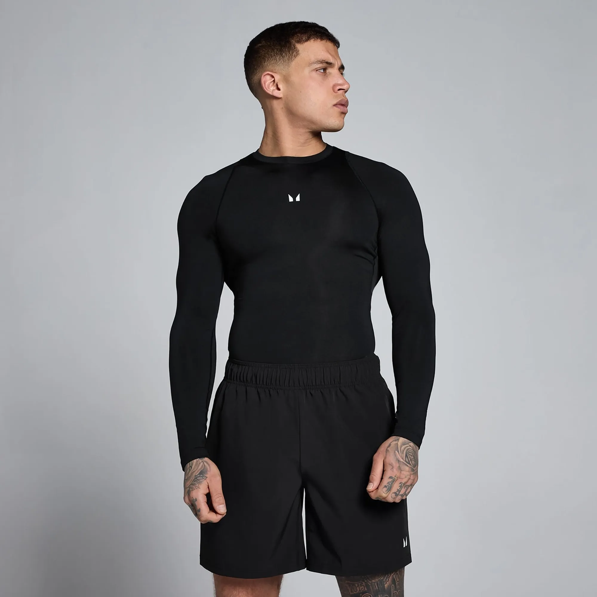 MP Men's Training Long Sleeve Baselayer - Black - XS