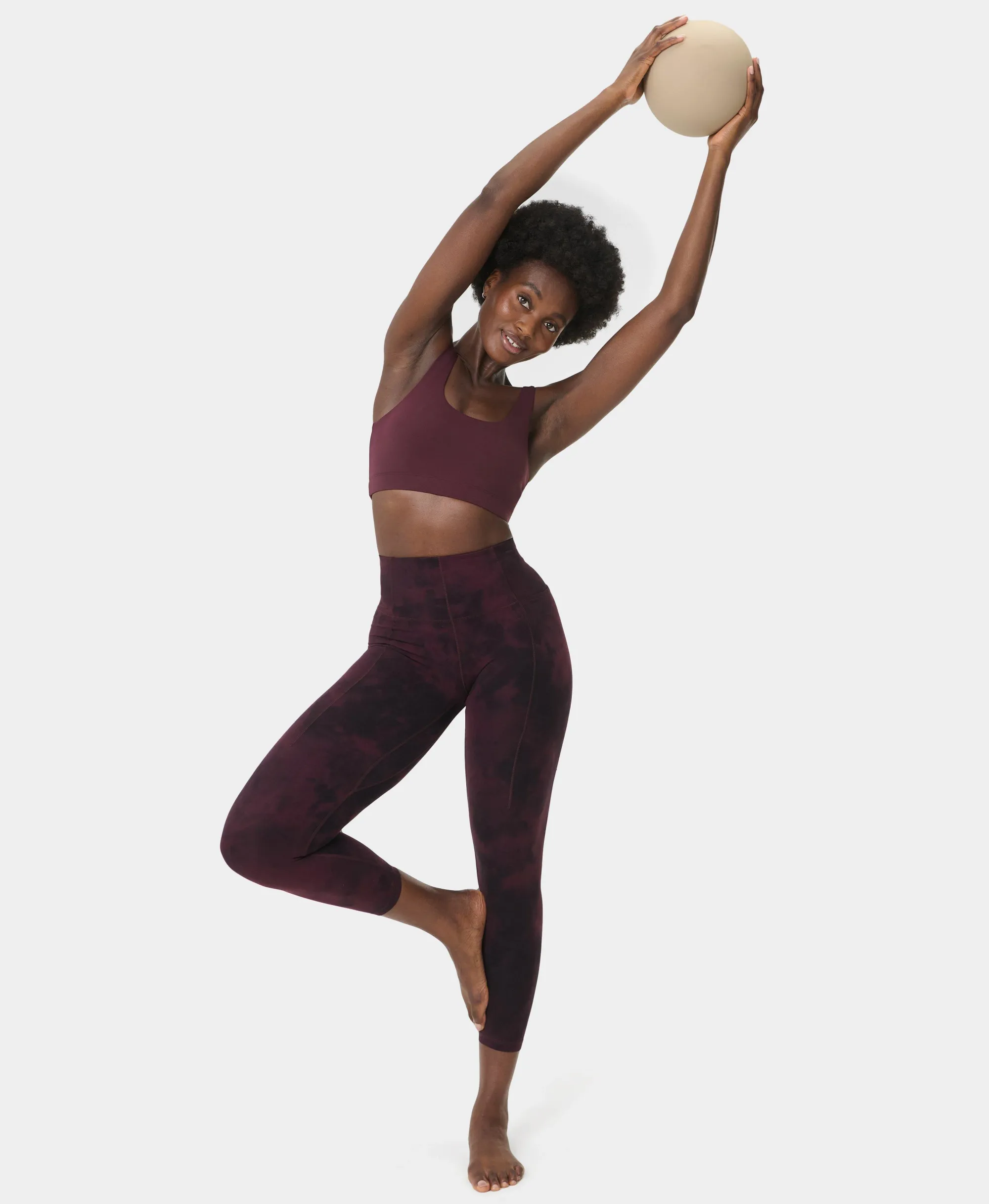 Sweaty Betty Super Soft 7/8 Yoga Leggings, Purple, Women's XXS