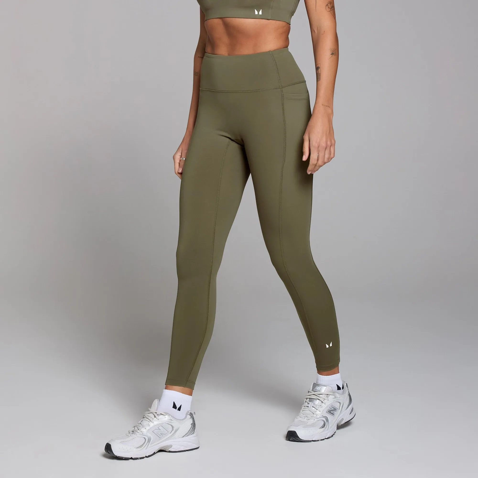 MP Women's Active Pocket Leggings - Khaki - S