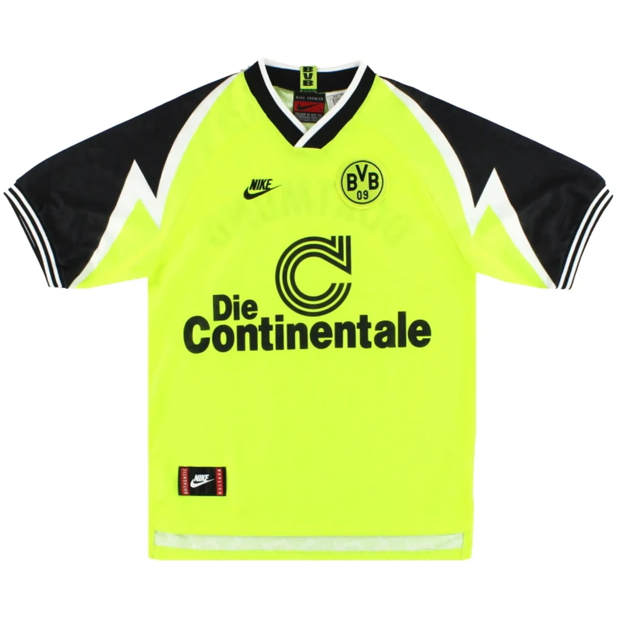 1995-96 Borussia Dortmund Nike Home Shirt L - Dortmund / Very good 
