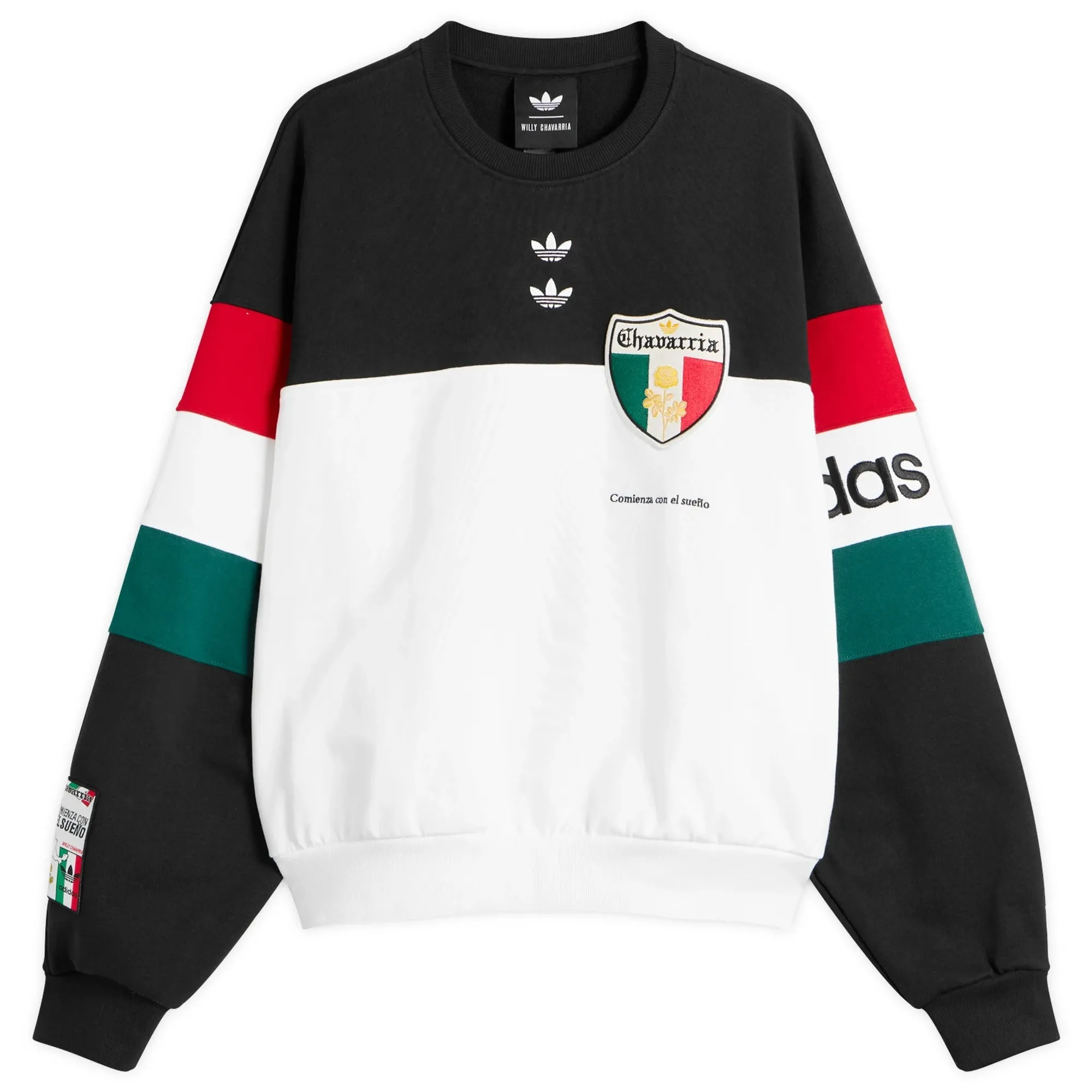 adidas x Willy Chavarria Crew Sweat Black/White
