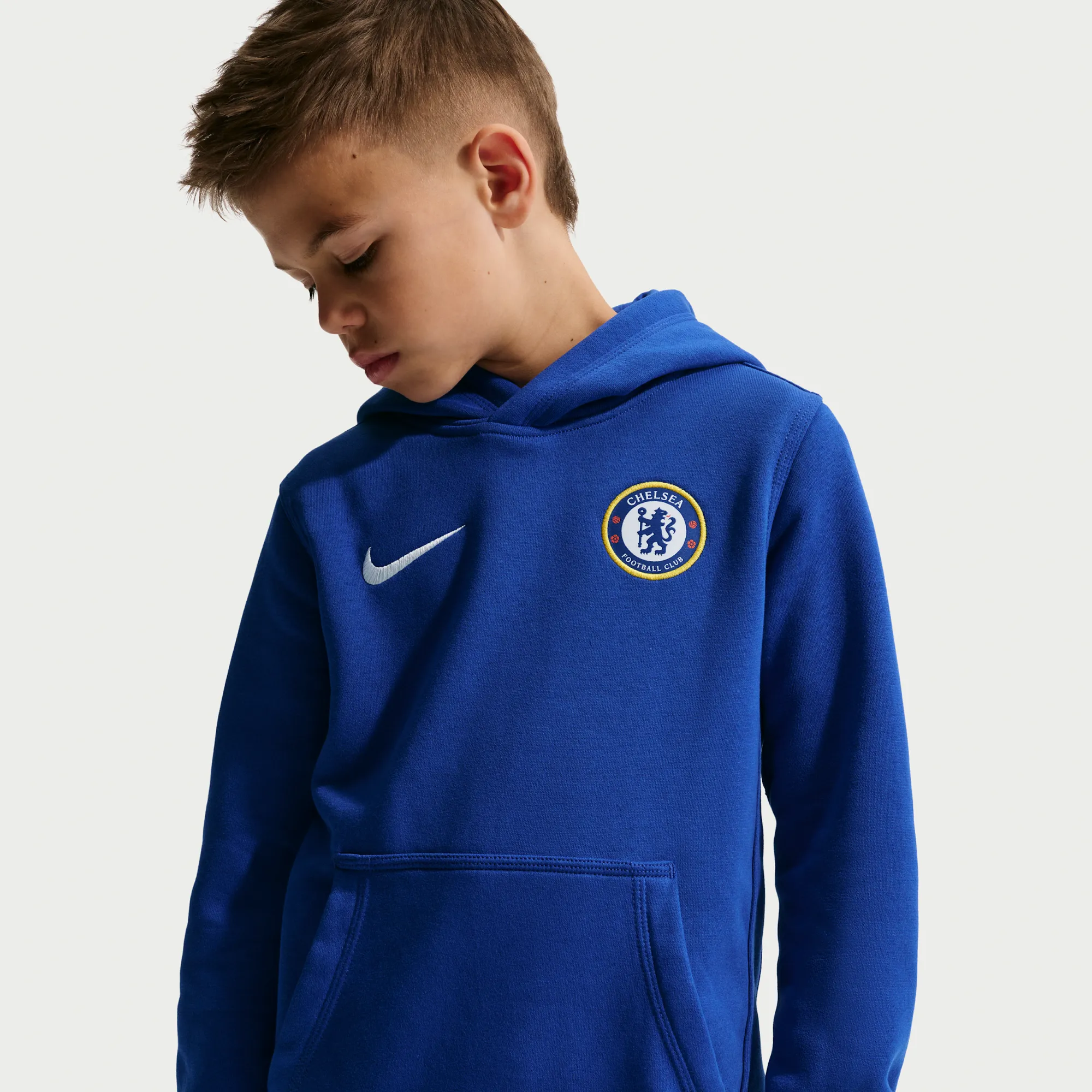 Nike Football Pullover Hoodie - Blue - Fleece