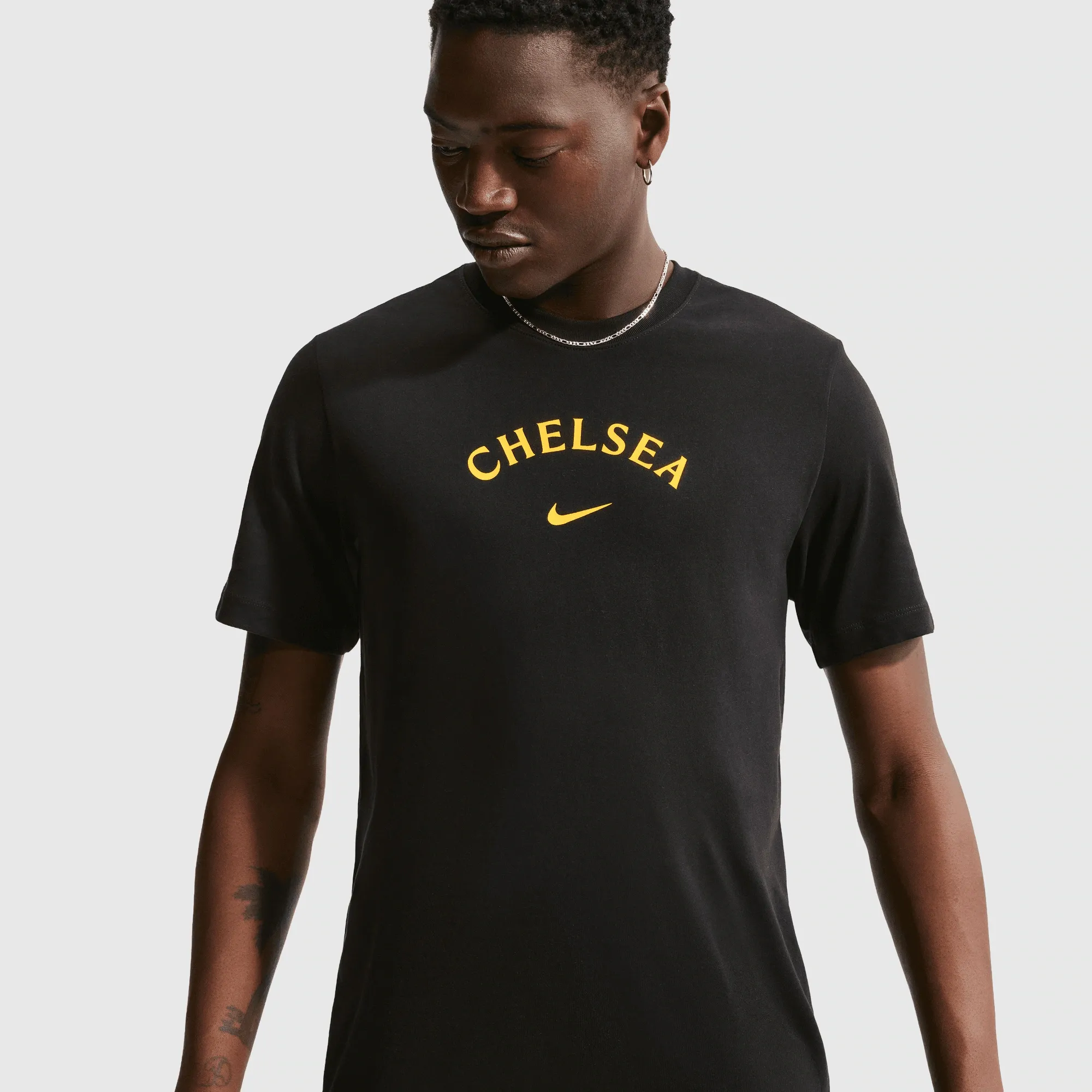 Chelsea Nike Wordmark T-Shirt - Black
