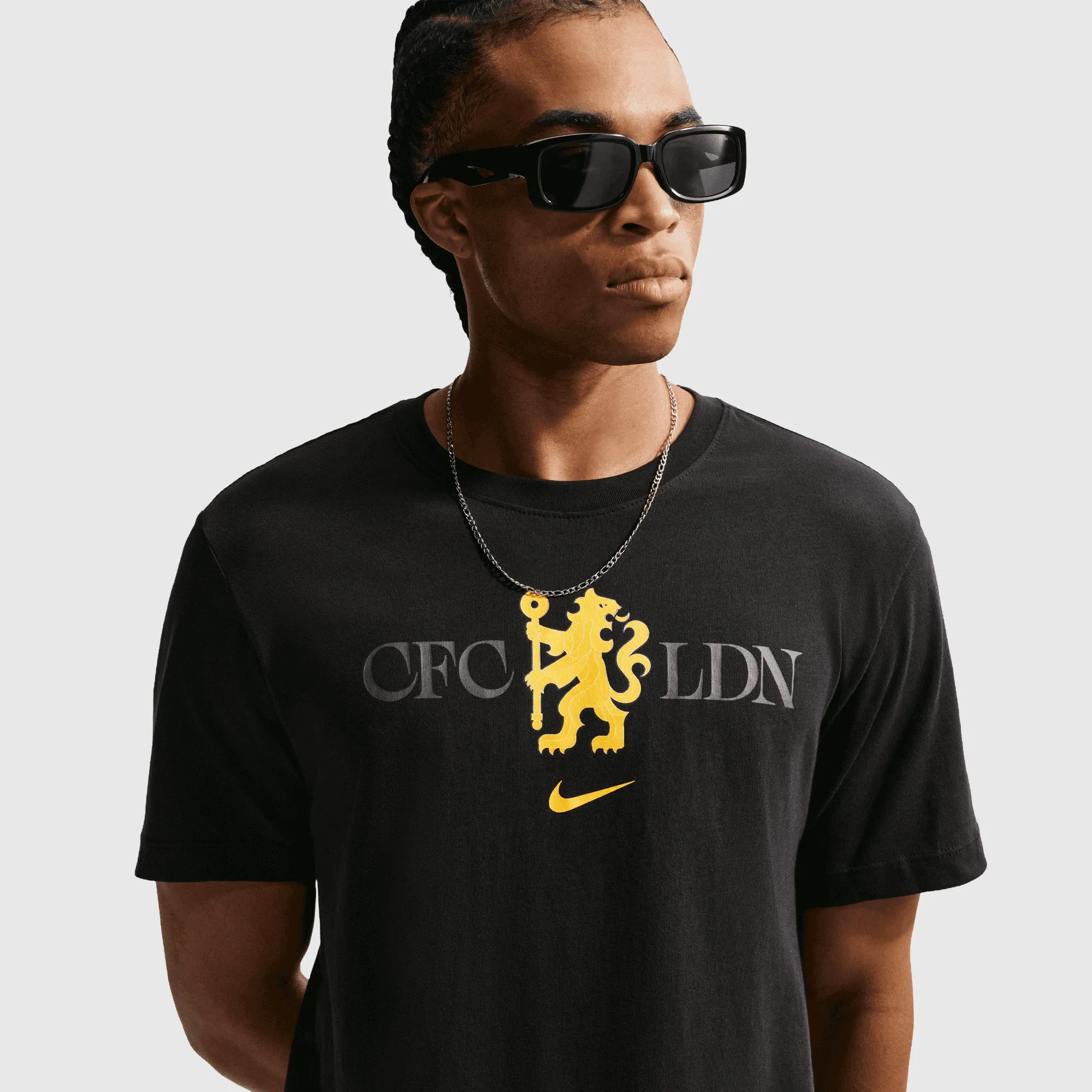 Chelsea Nike Crest T-Shirt - Black