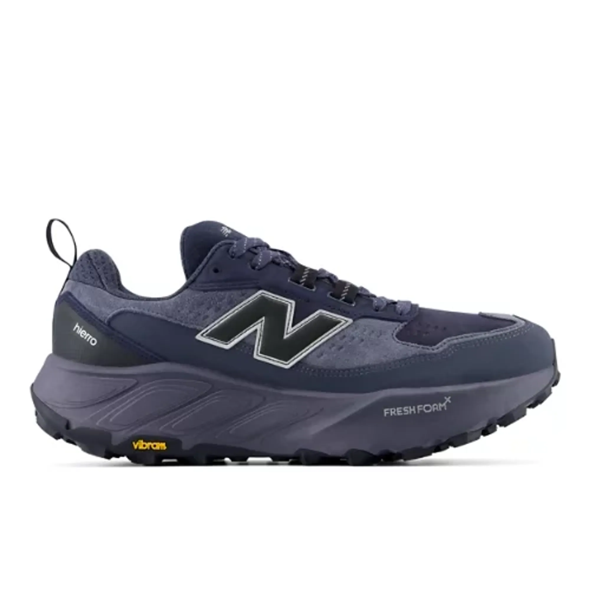 New Balance Men's Fresh Foam X Hierro Trek in Grey/Black Suede/Mesh