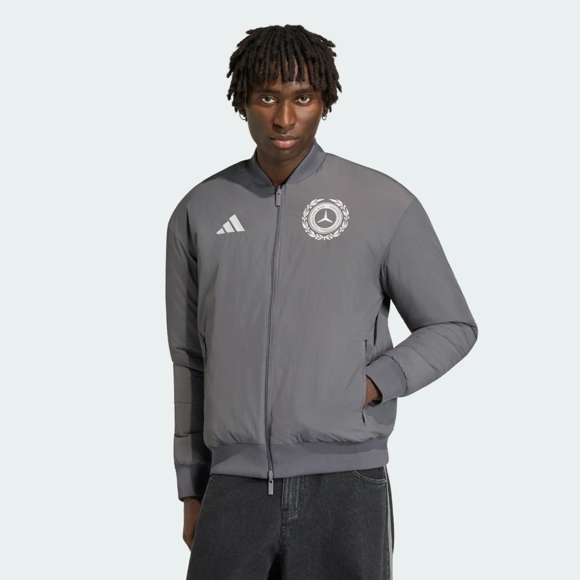 adidas MERCEDES - AMG PETRONAS FORMULA 1 TEAM SILVER ARROWS ICON JACKET MEN