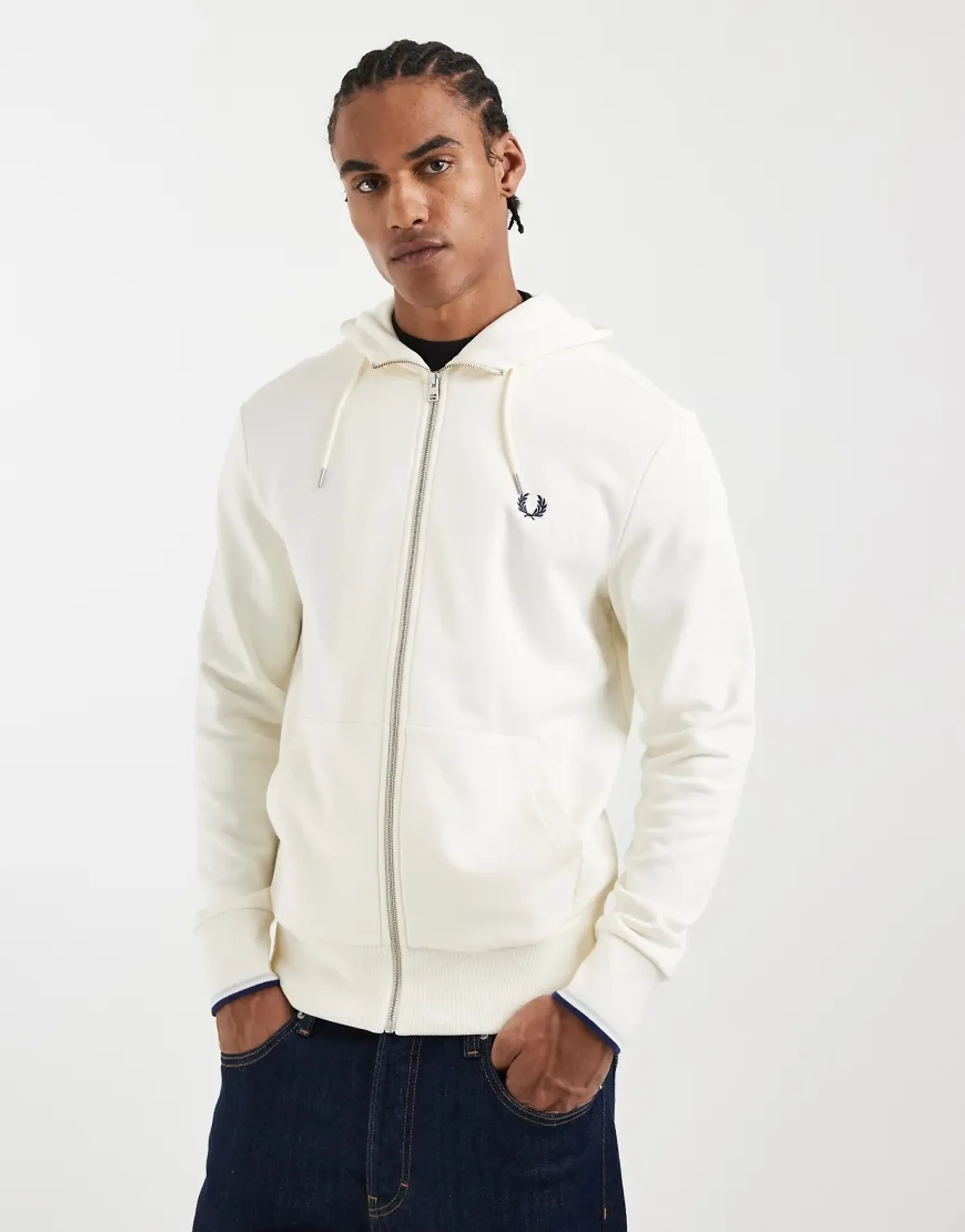 HOODED ZIP THROUGH SWEATSHIRT