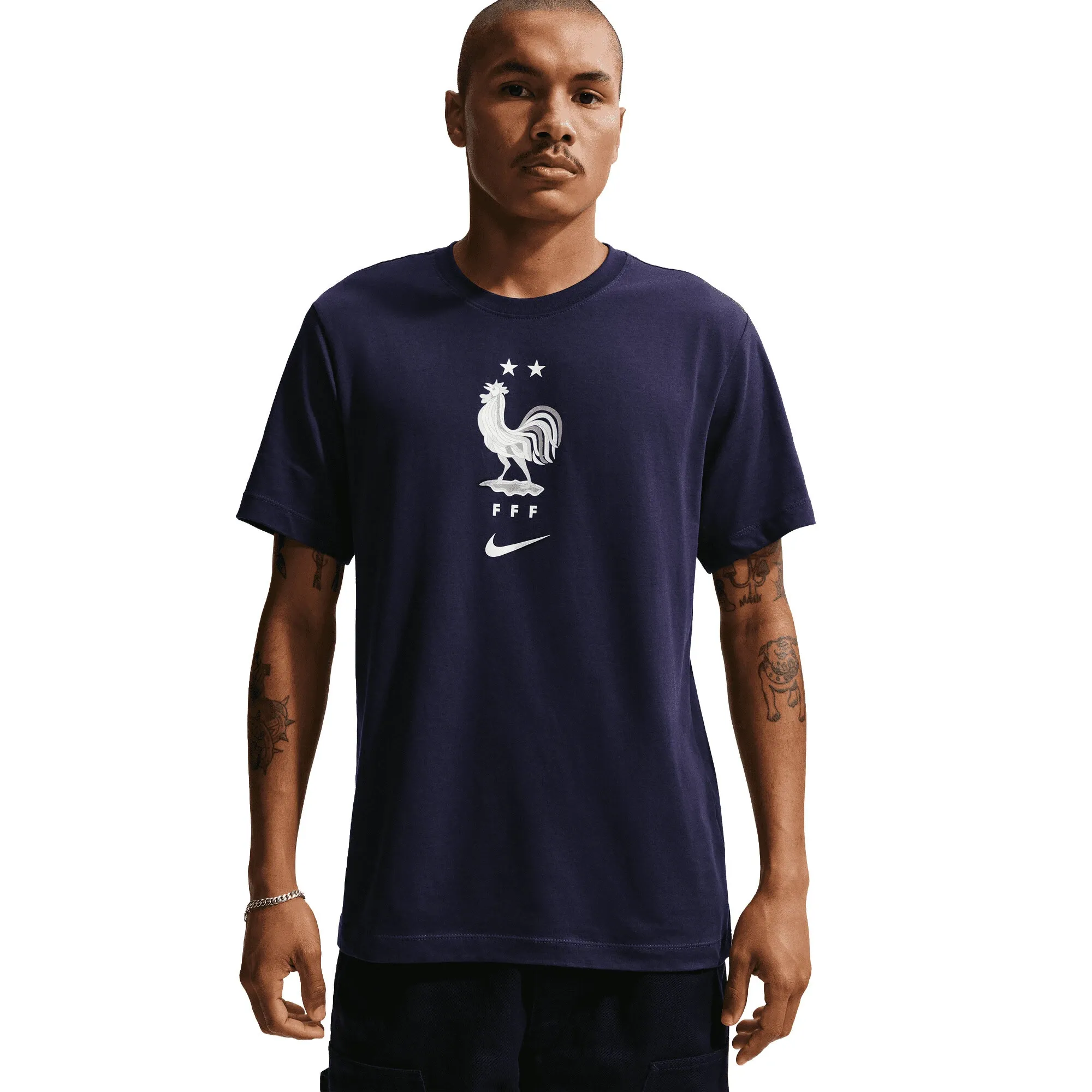 France Nike Crest T-Shirt - Blackened Blue