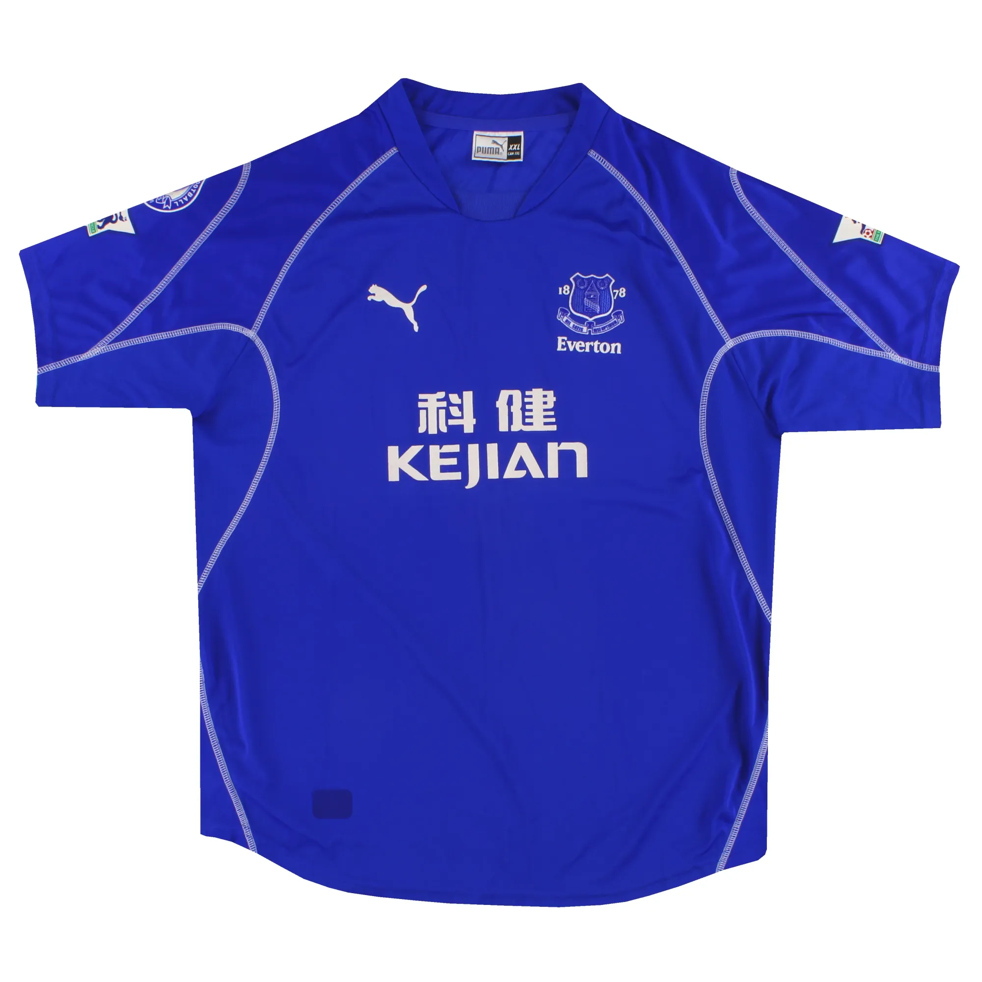 2002-03 Everton Puma '100 Year Top Flight' Home Shirt *Mint* XXL - Everton / Mint 